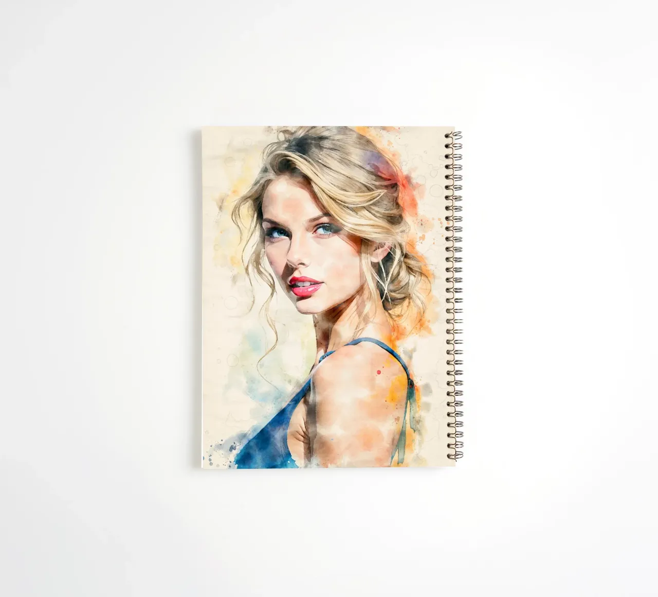 taylor swift in acquerello diario ad anelli da 🎁 ARTVI-SHOP