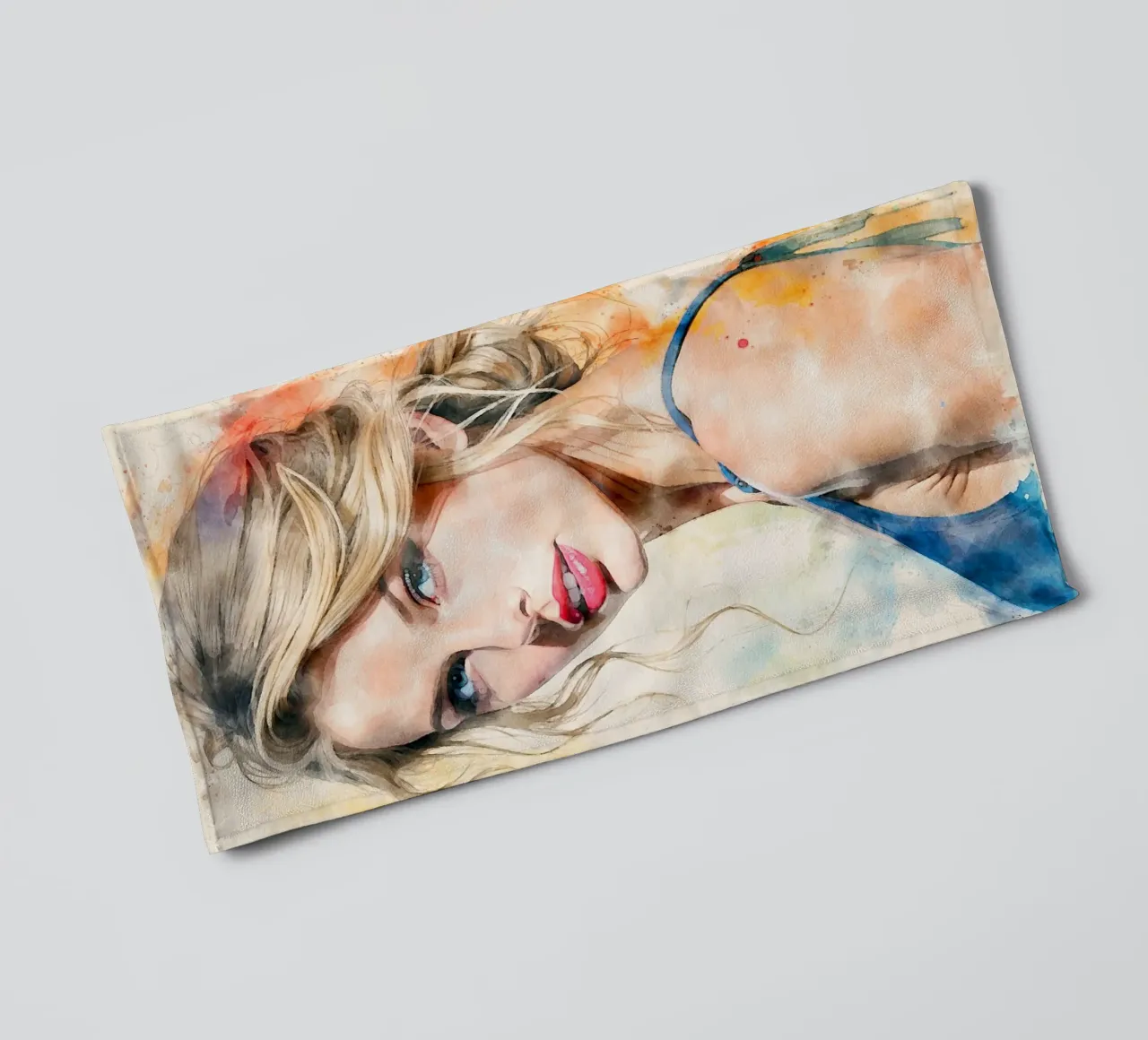 taylor swift in acquerello asciugamano da bagno da ARTVI-SHOP