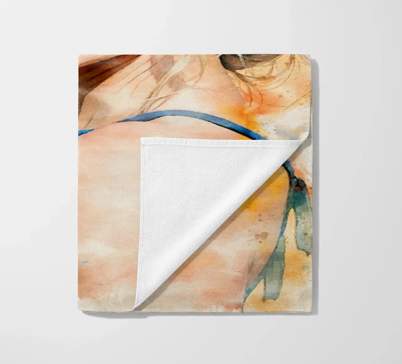 taylor swift in acquerello telo mare da 🎁 NOBELART