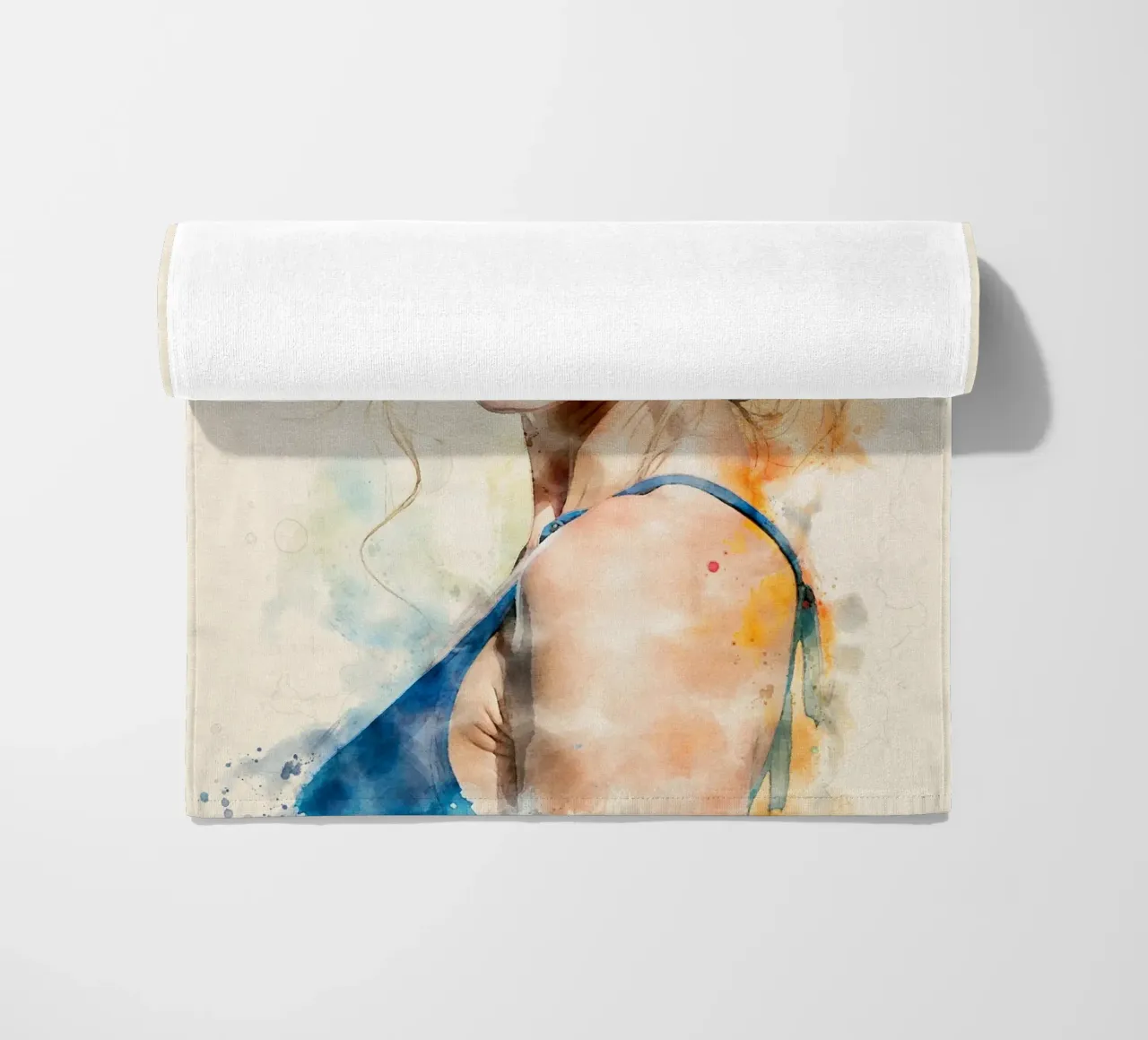 taylor swift in acquerello telo mare da 🎁 NOBELART