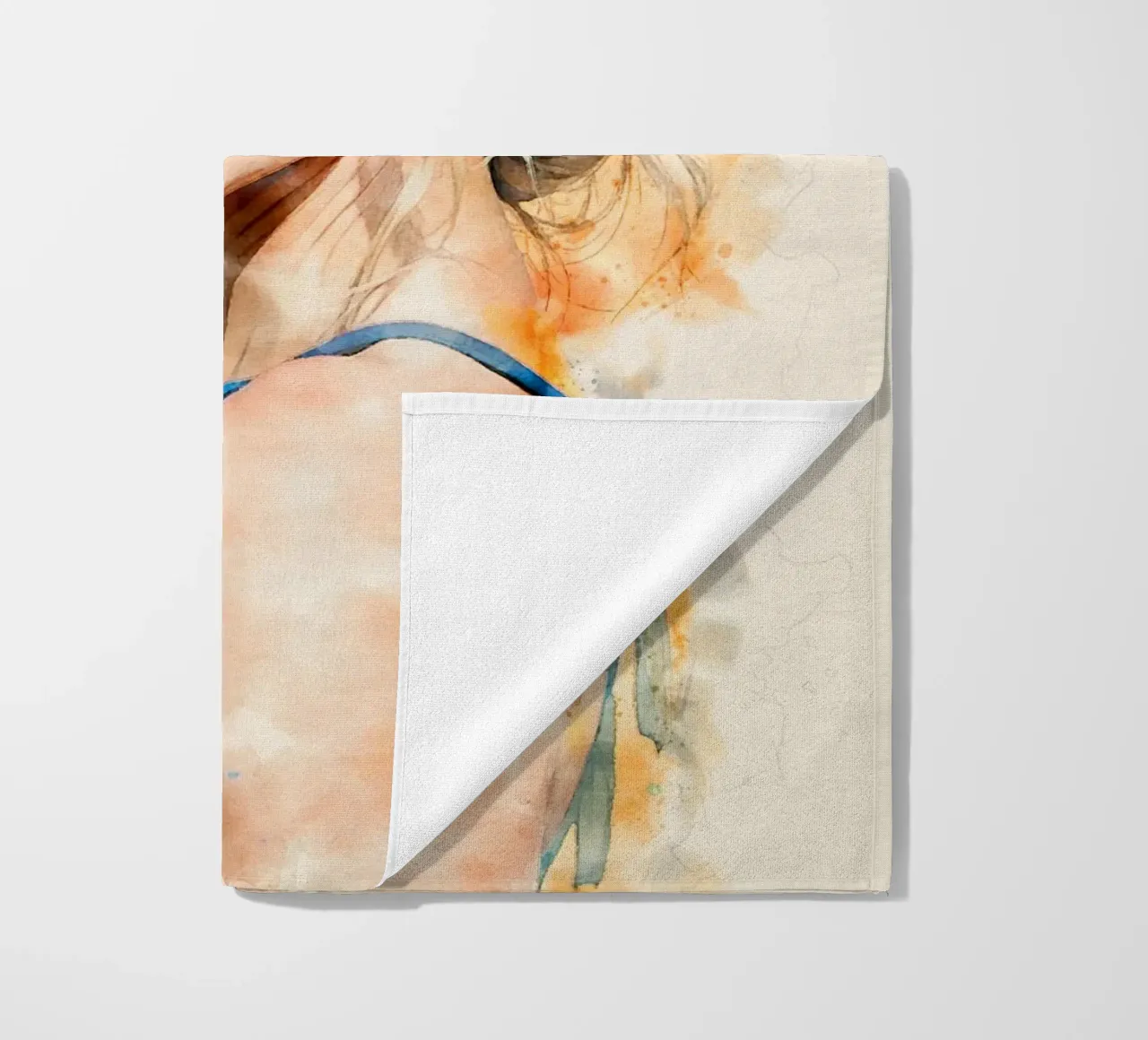 taylor swift in acquerello telo mare da 🎁 NOBELART