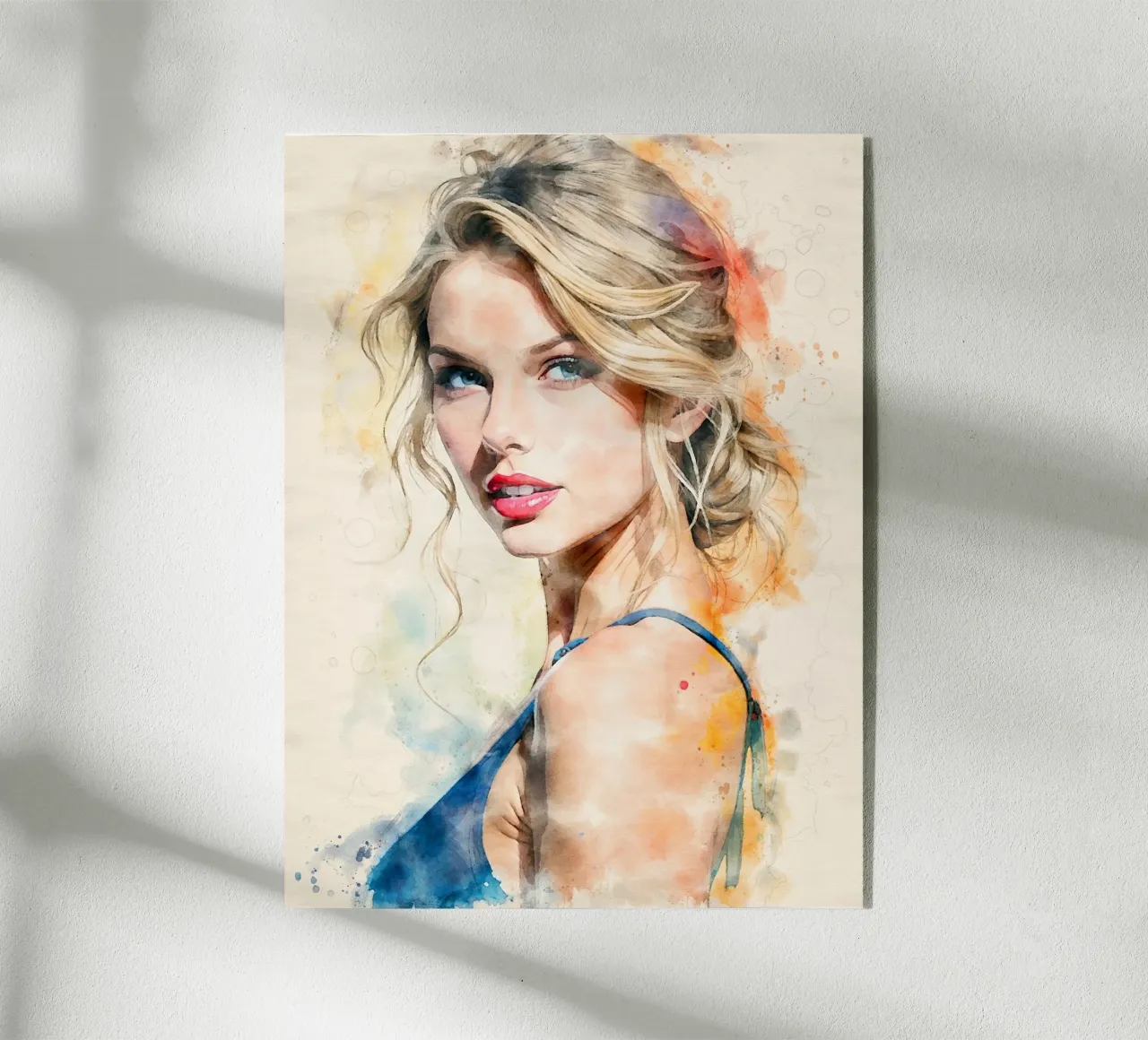 taylor swift in acquerello plexiglass da 🎁 NOBELART