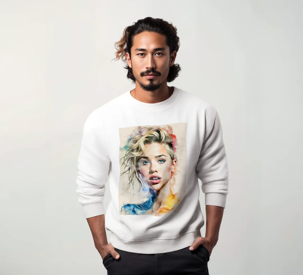 Miley Cyrus in acquerello felpa da ARTVI-SHOP
