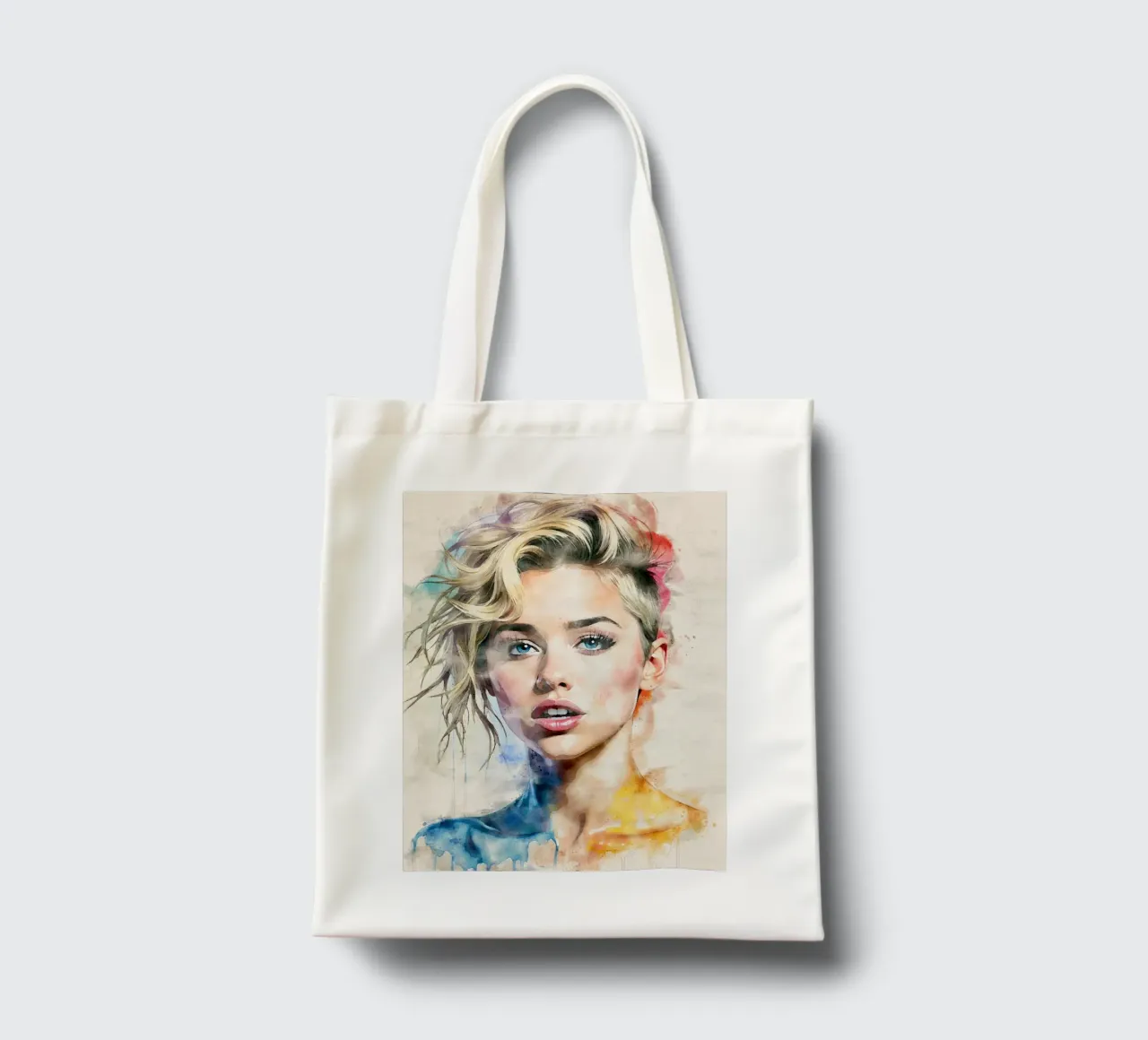Miley Cyrus in acquerello borsa in juta da 🎁 ARTVI-SHOP