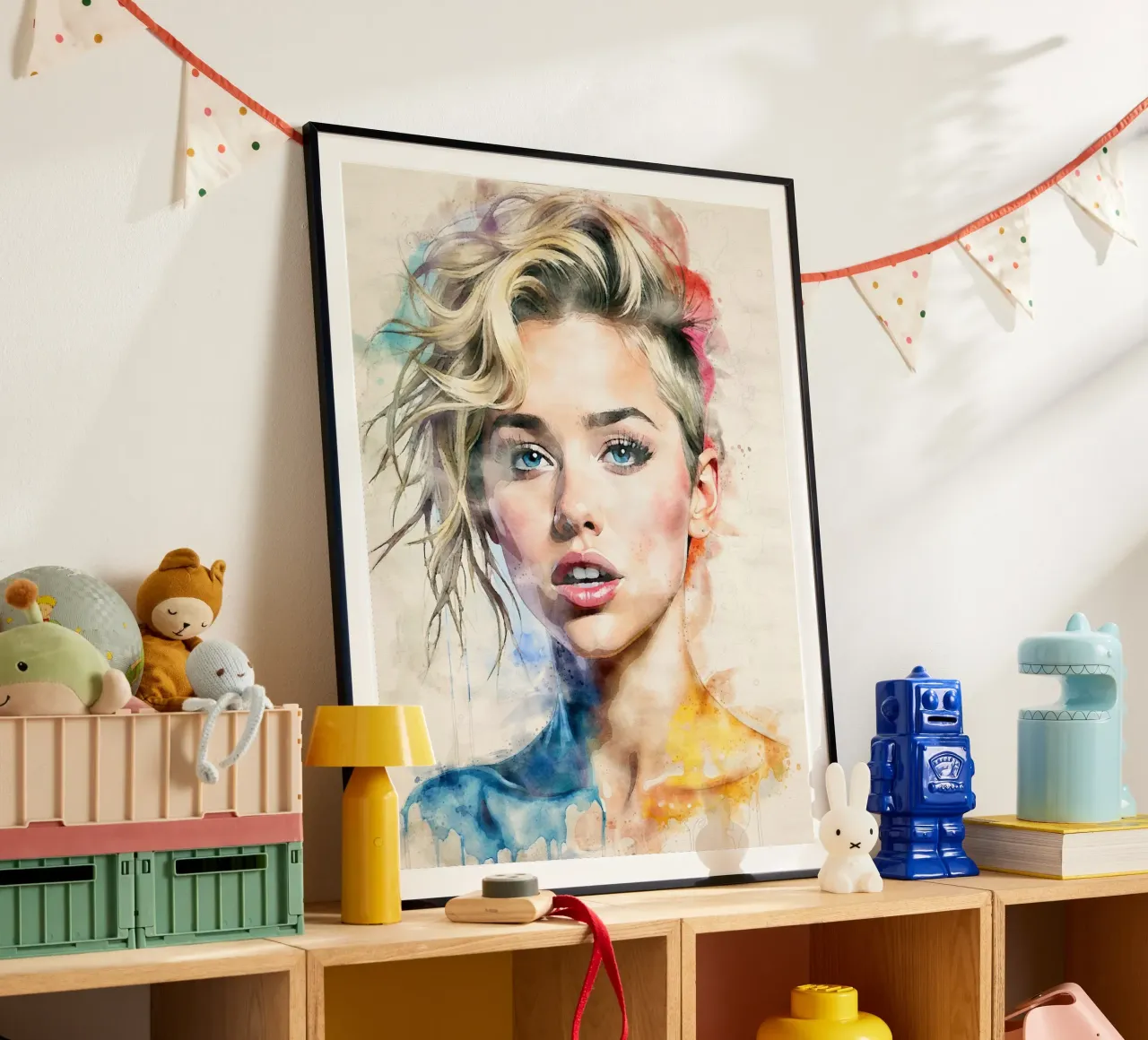 Miley Cyrus in acquerello carta hahnemühle da ARTVI-SHOP