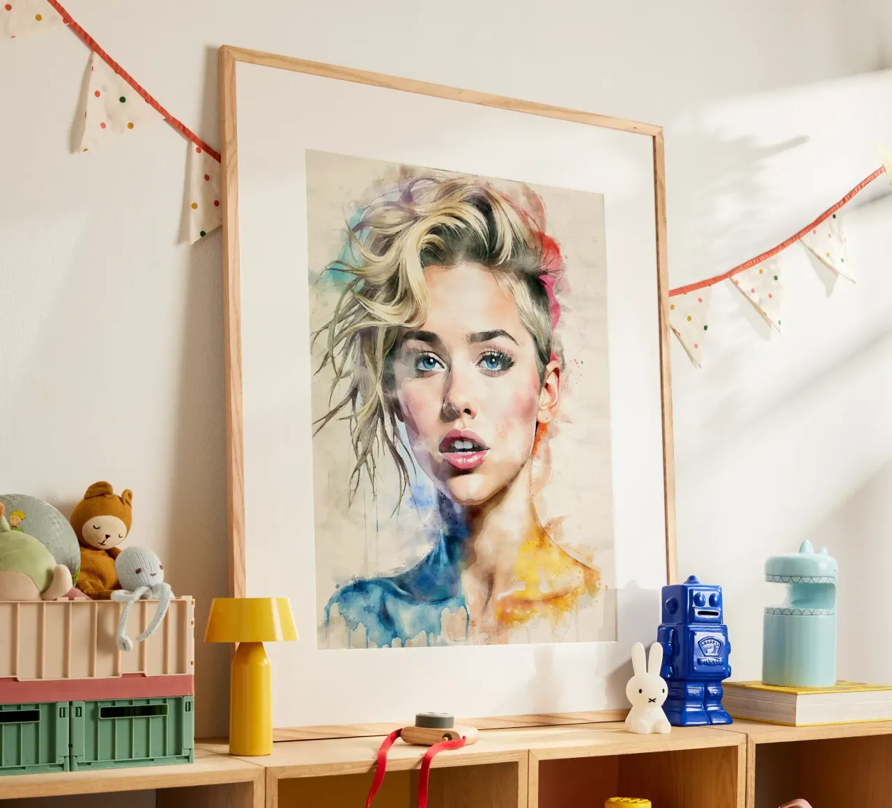 Miley Cyrus in acquerello carta hahnemühle da ARTVI-SHOP