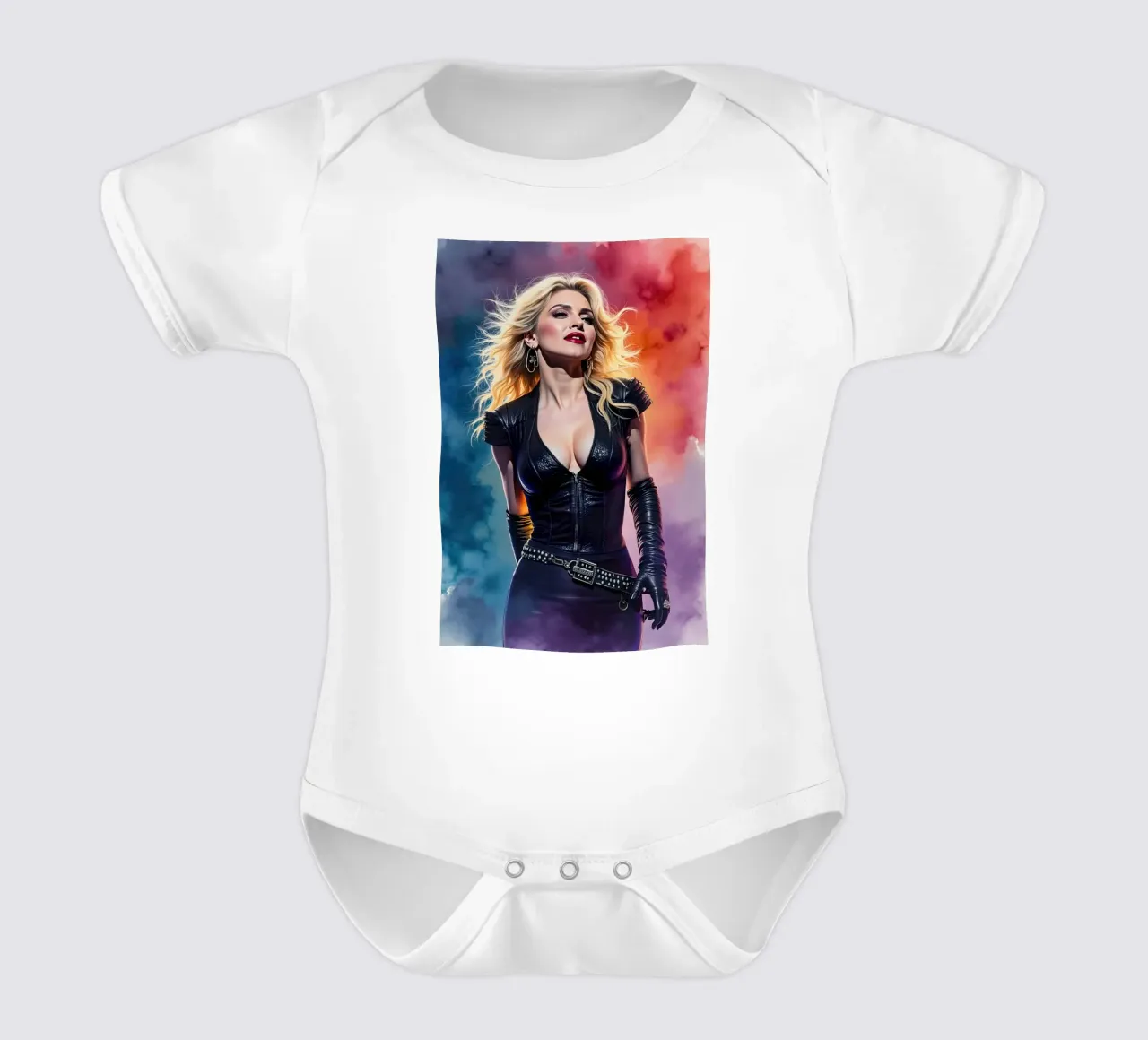 madonna in acquerello body neonato maniche corte da 🎁 ARTVI-SHOP