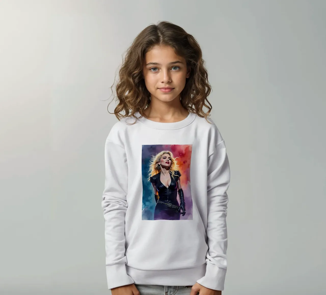 madonna in acquerello felpa bambino da 🎁 ARTVI-SHOP
