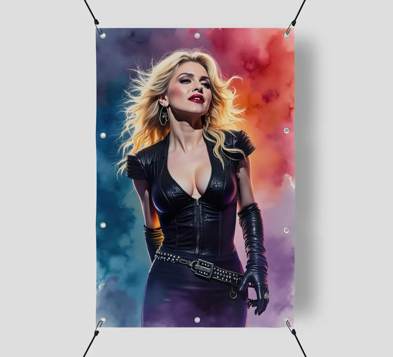 madonna in acquerello telo in pvc da 🎁 ARTVI-SHOP