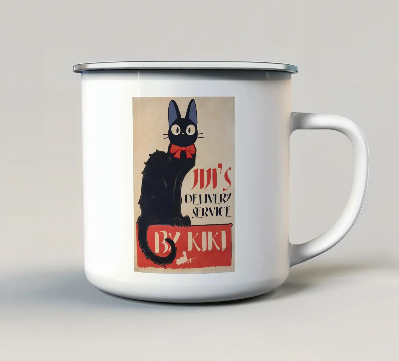 Jiji & Kiki tazza in smalto da Ads Libitum