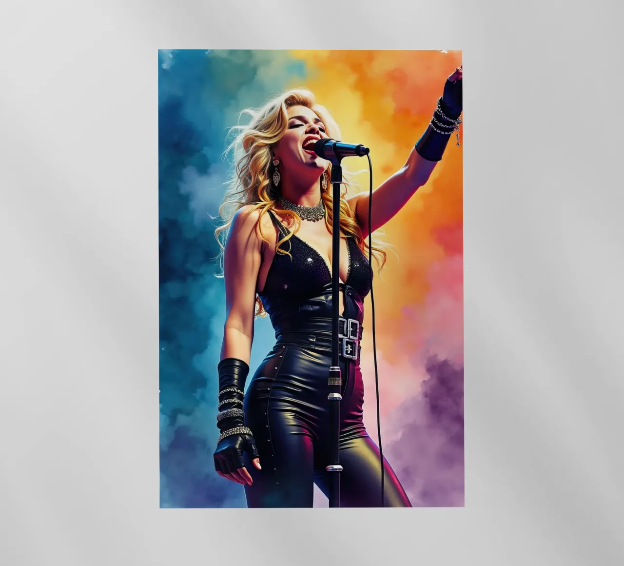 madonna in acquerello pellicola backlit da ARTVI-SHOP