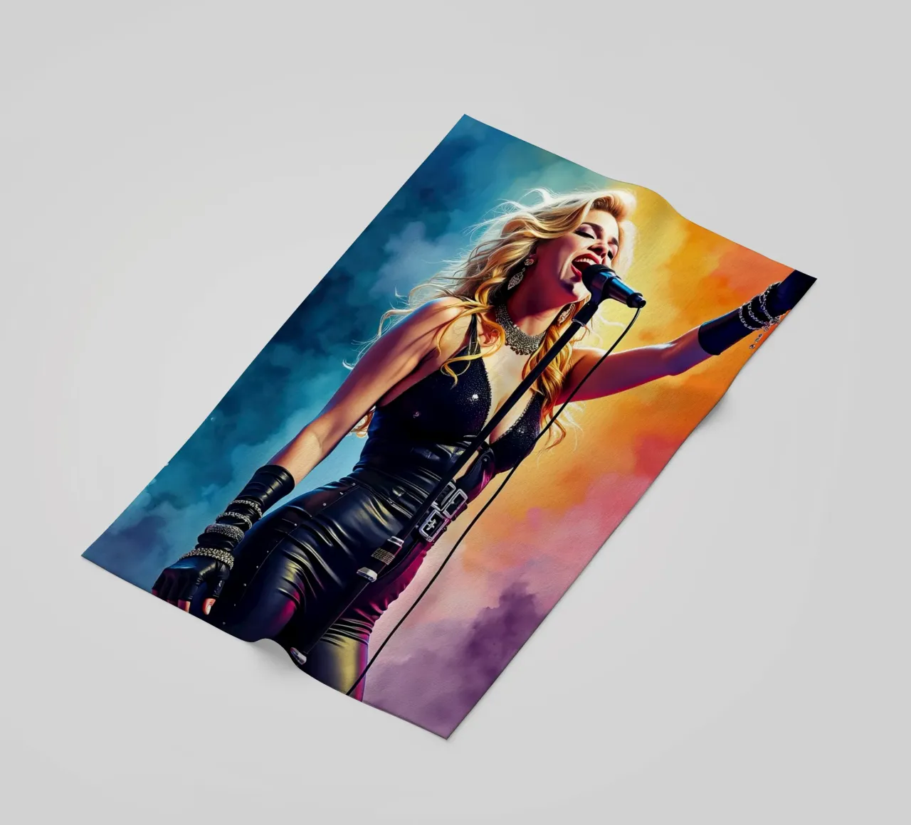 madonna in acquerello telo mare da 🎁 ARTVI-SHOP