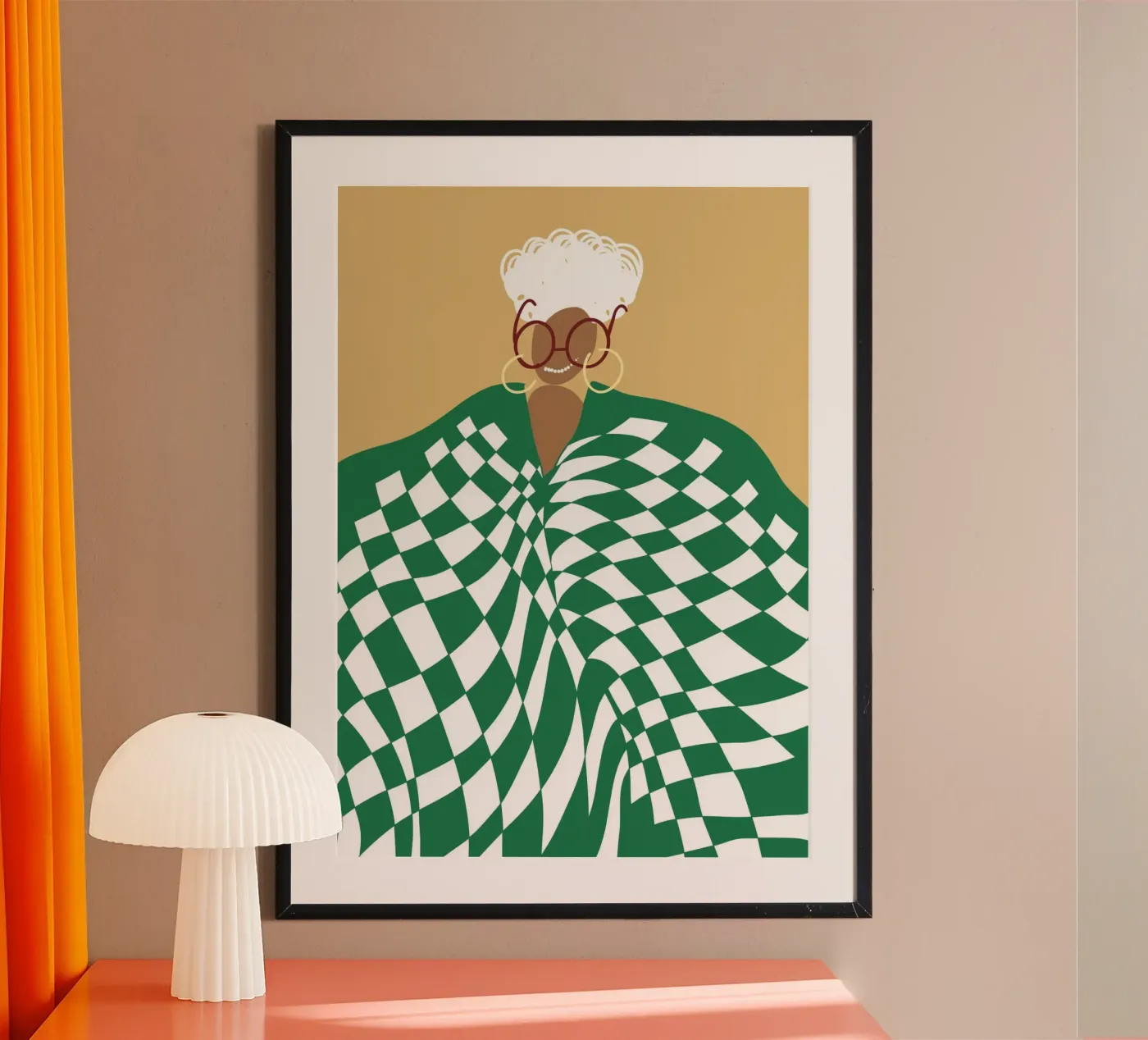 Dancing Through the Checkers poster da Main Character Energy