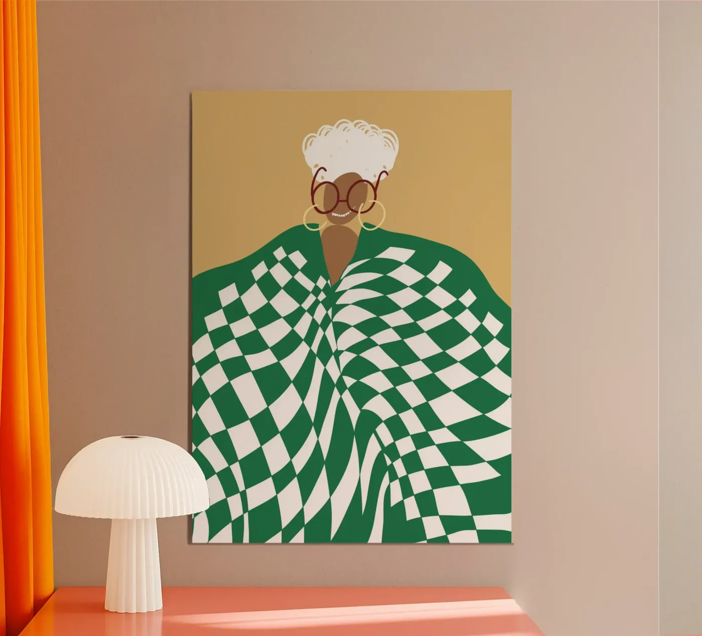 Dancing Through the Checkers poster da Main Character Energy