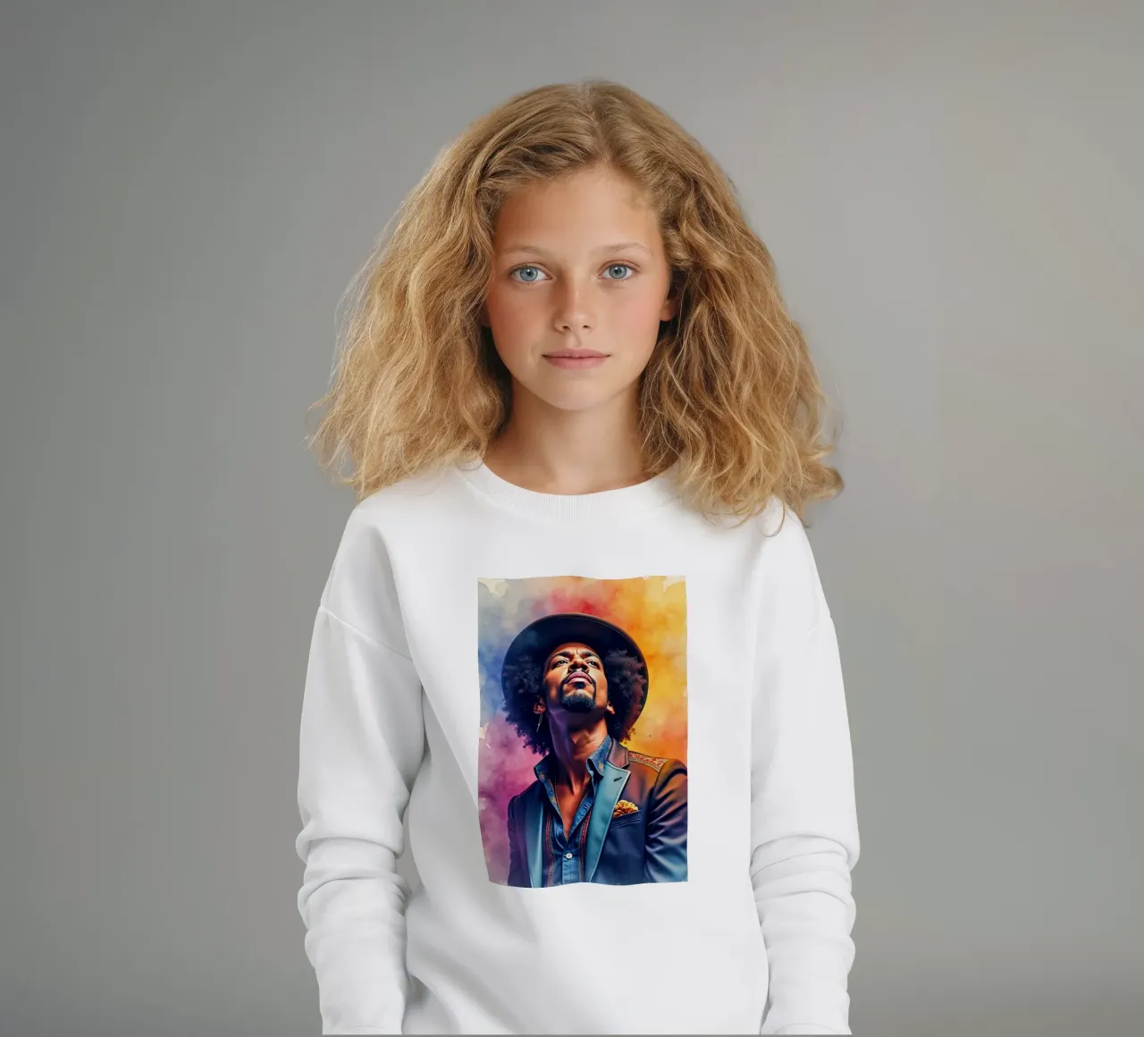 bruno mars in acquerello felpa bambino da ARTVI-SHOP