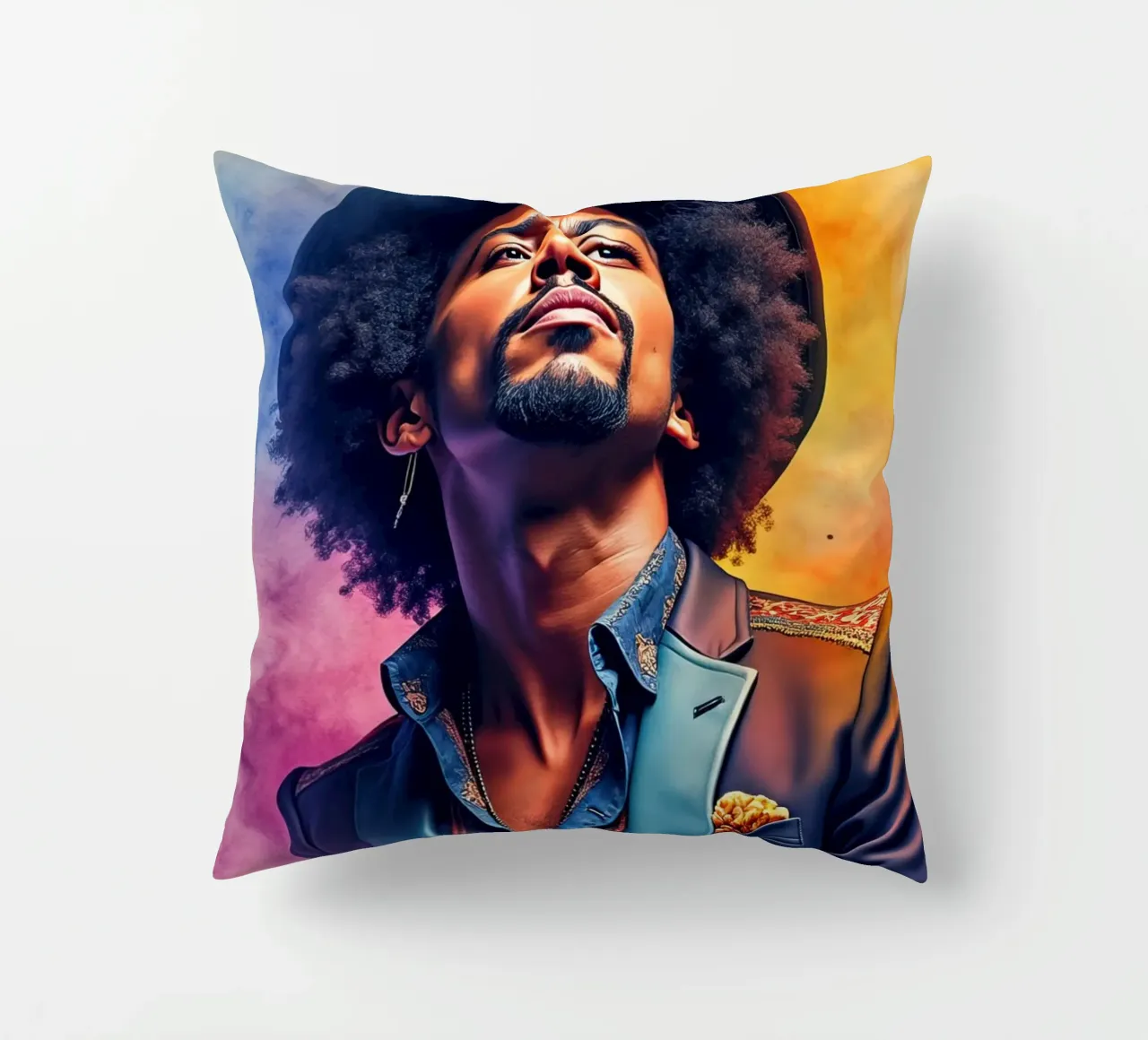 bruno mars in acquerello cuscino da ARTVI-SHOP