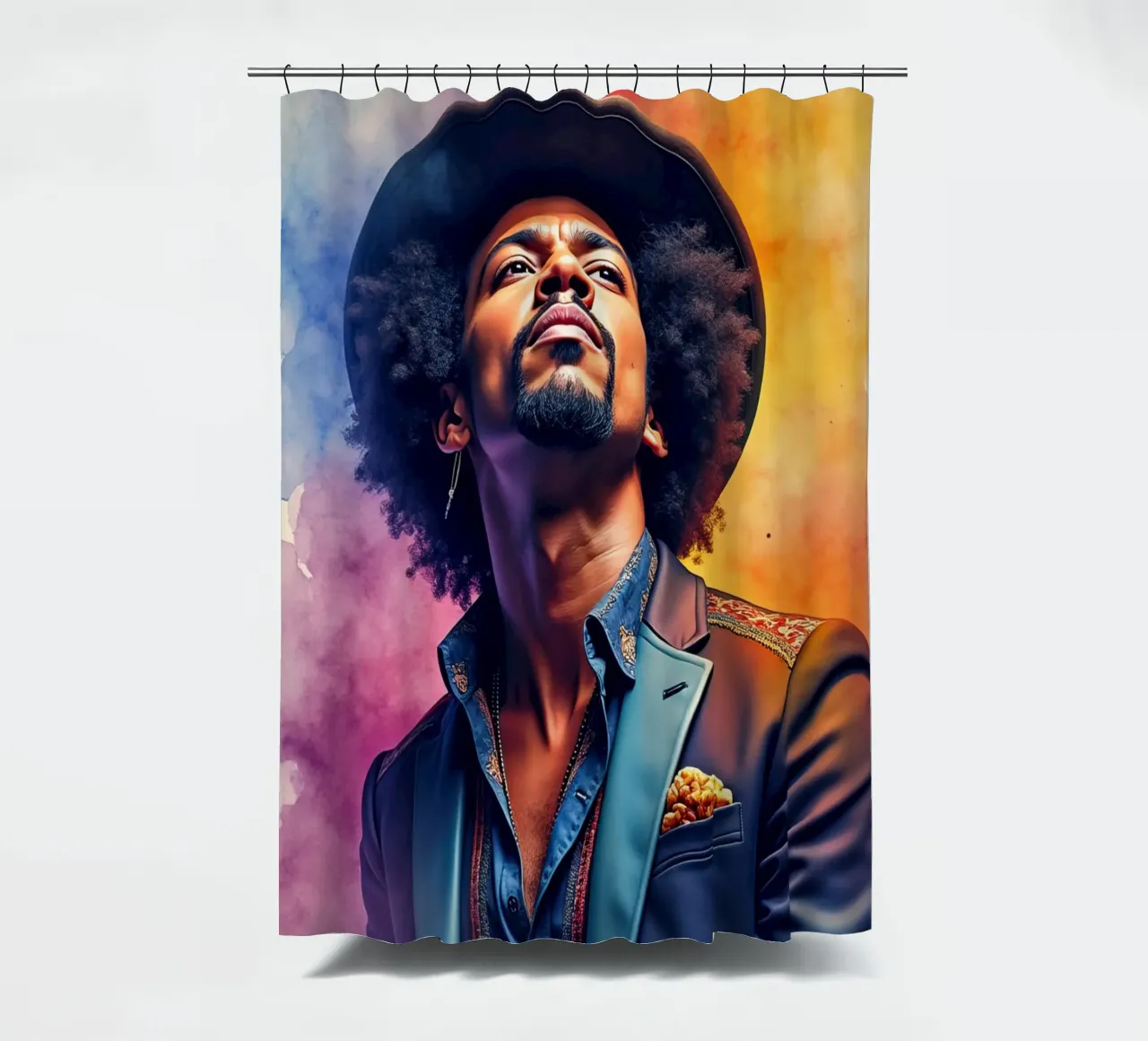 bruno mars in acquerello tenda da doccia da ARTVI-SHOP