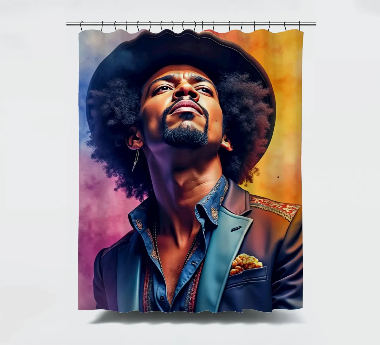 bruno mars in acquerello tenda da doccia da ARTVI-SHOP
