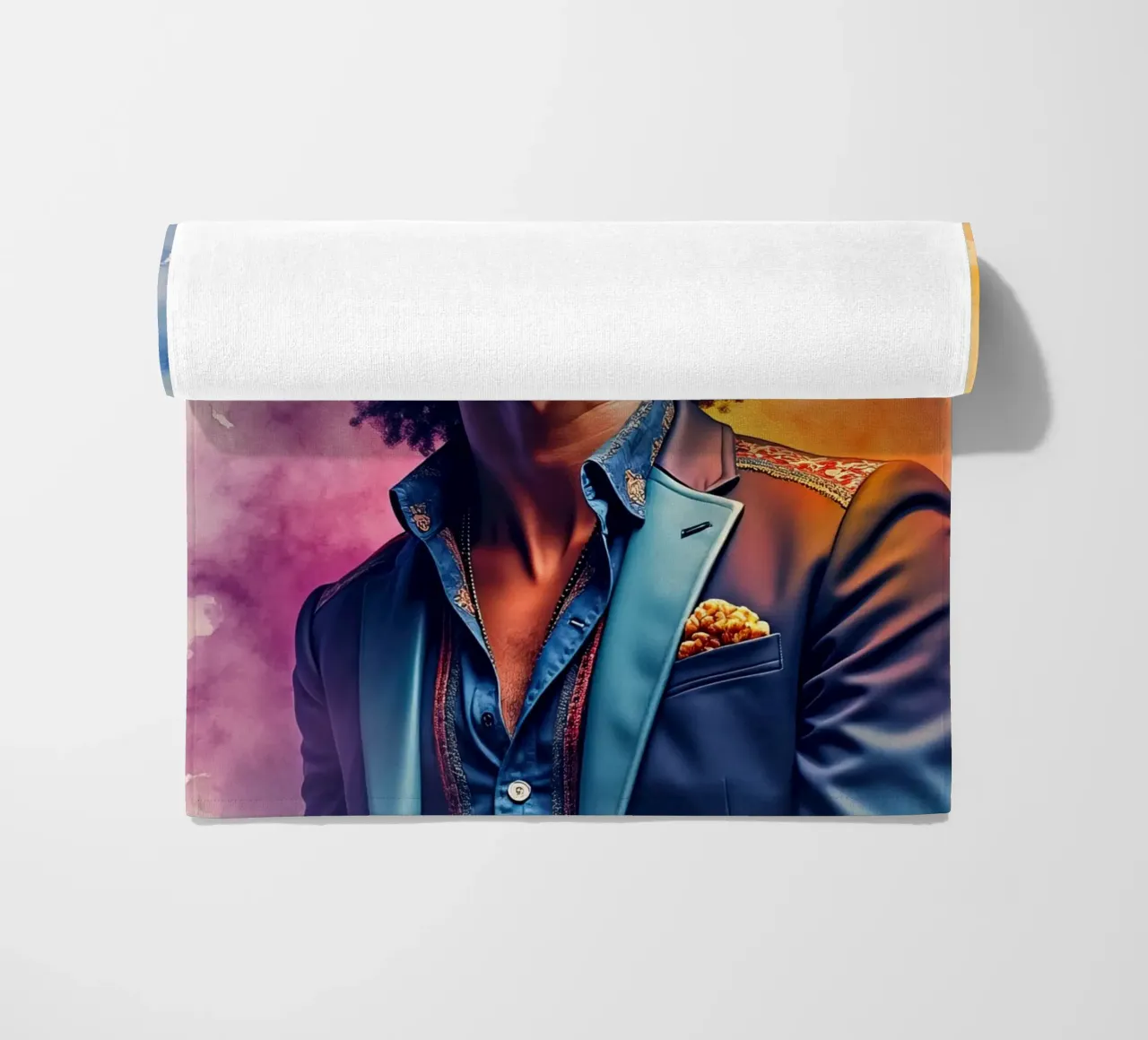 bruno mars in acquerello telo mare da ARTVI-SHOP