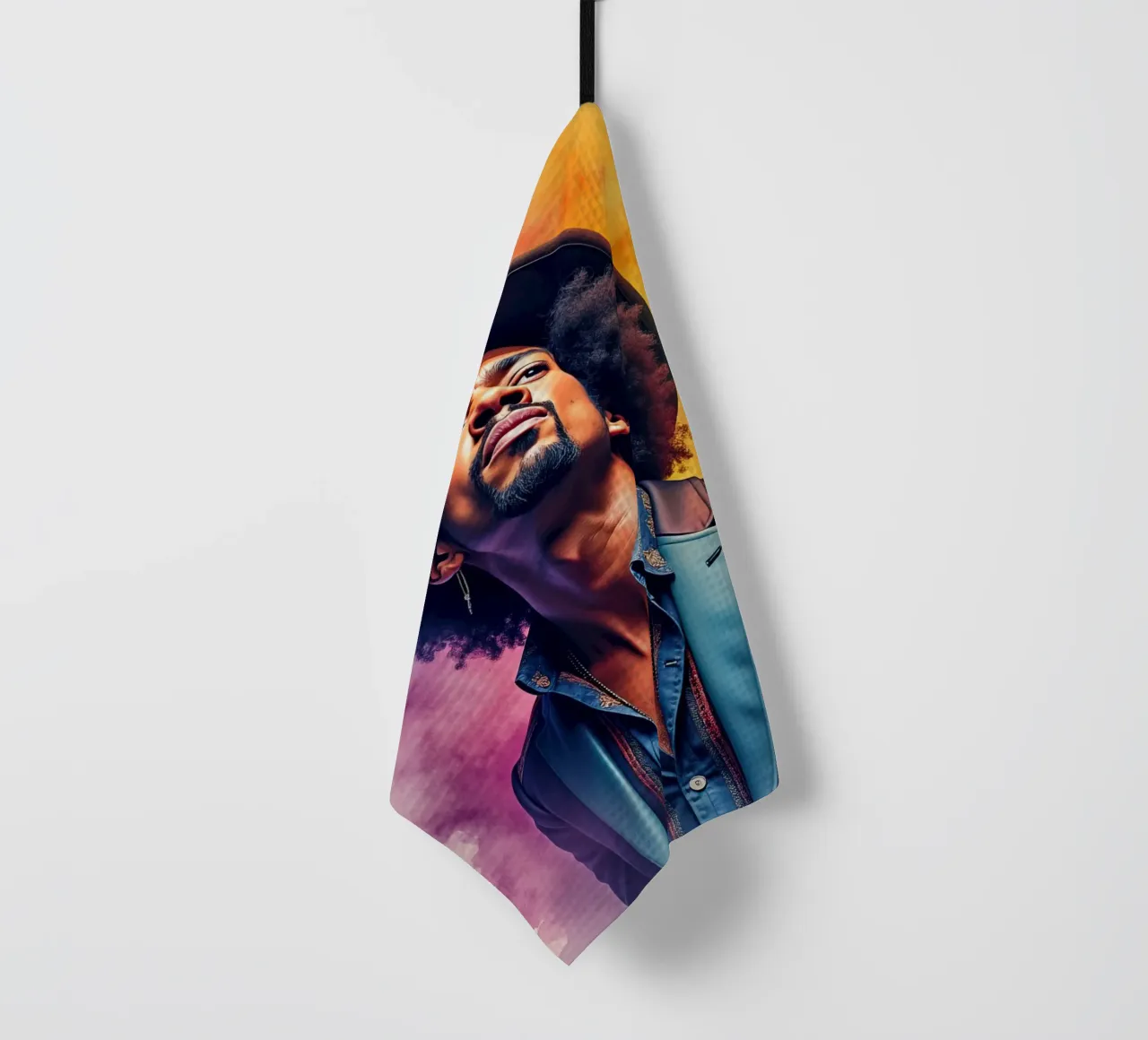 bruno mars in acquerello canovaccio da cucina da ARTVI-SHOP