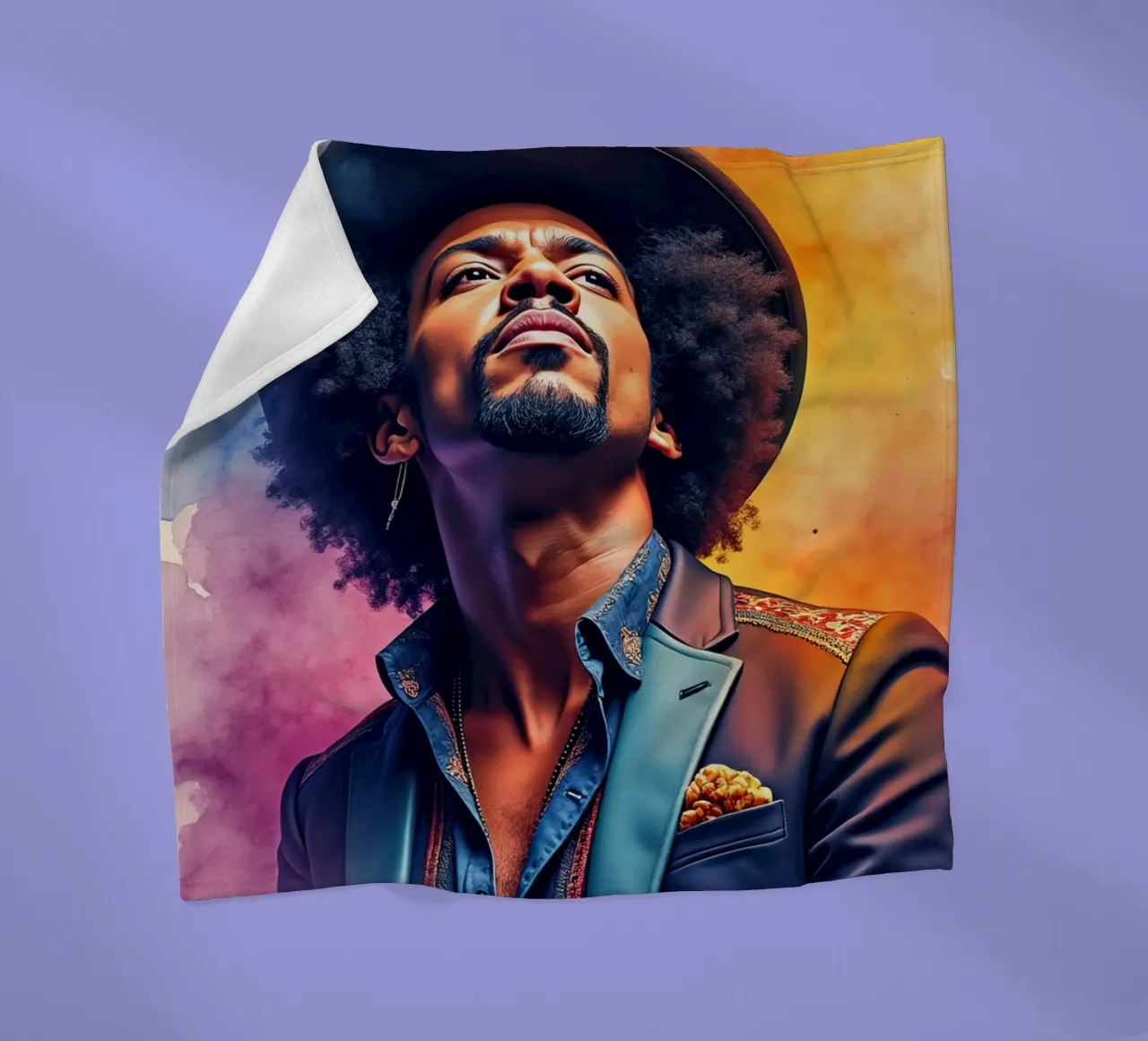 bruno mars in acquerello coperta in pile da ARTVI-SHOP