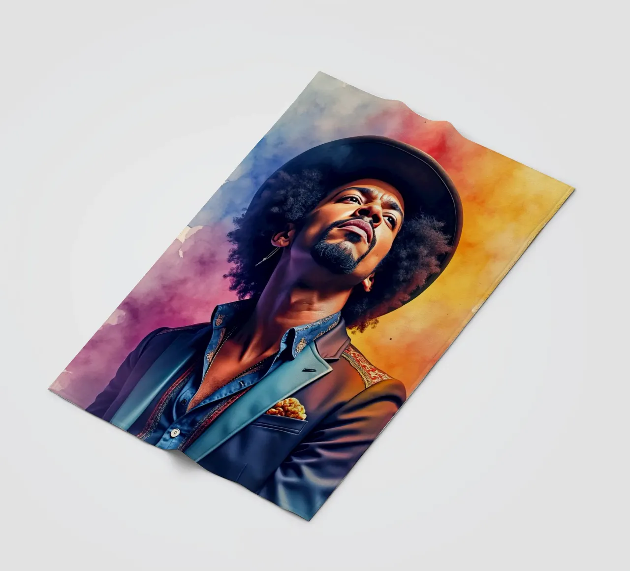 bruno mars in acquerello coperta in pile da ARTVI-SHOP