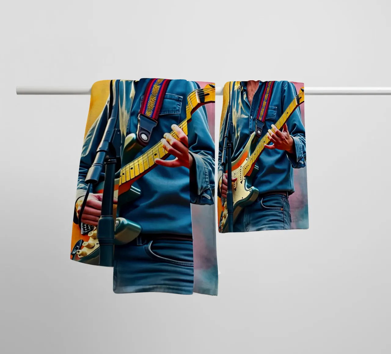 kurt kobain in acquerello asciugamano da bagno da 🎁 ARTVI-SHOP