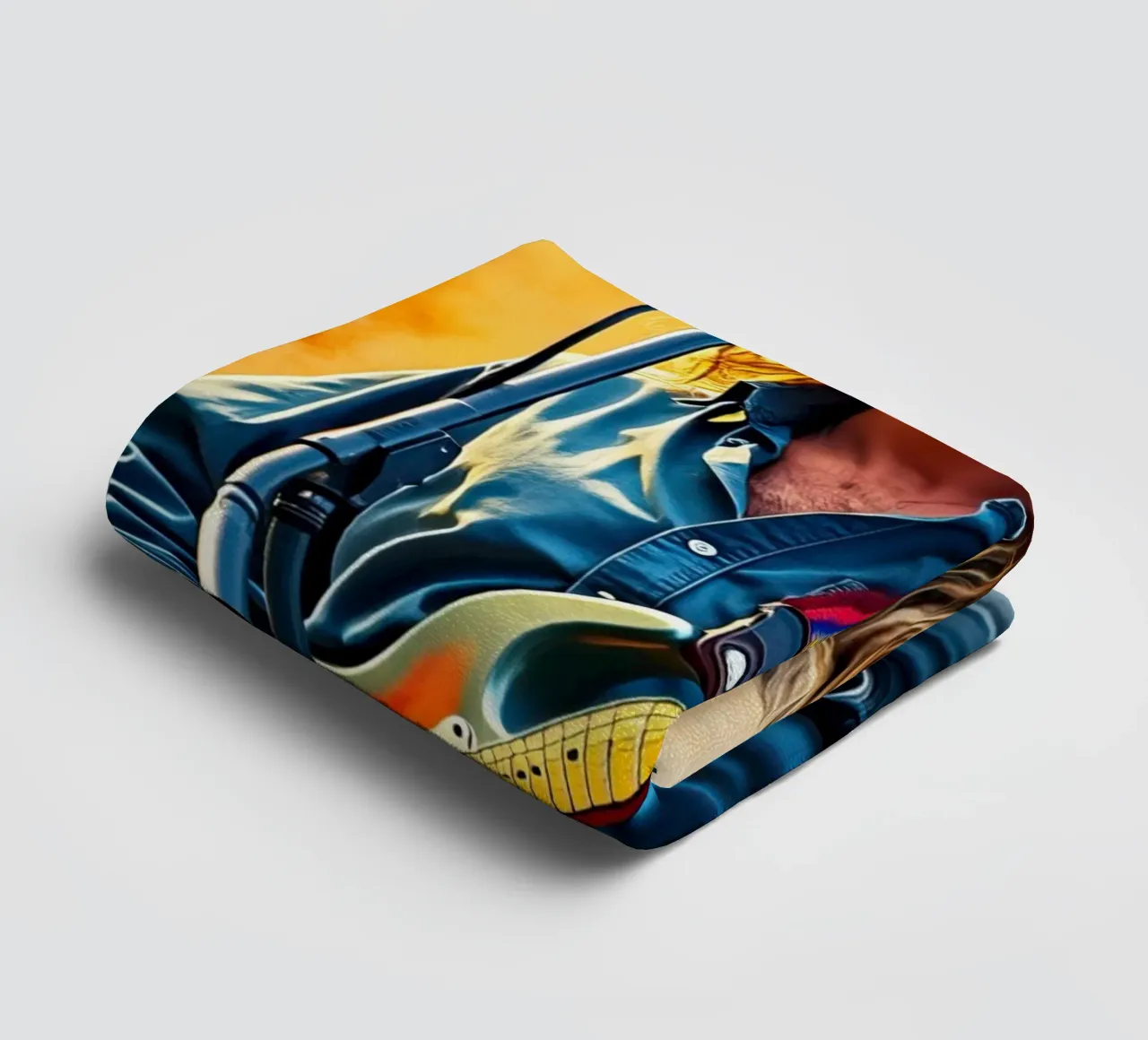 kurt kobain in acquerello asciugamano da bagno da 🎁 ARTVI-SHOP