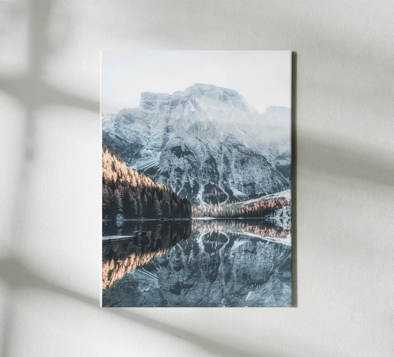 Alps Panorama Reflection - Modern Nature Photography canvas by Whole©