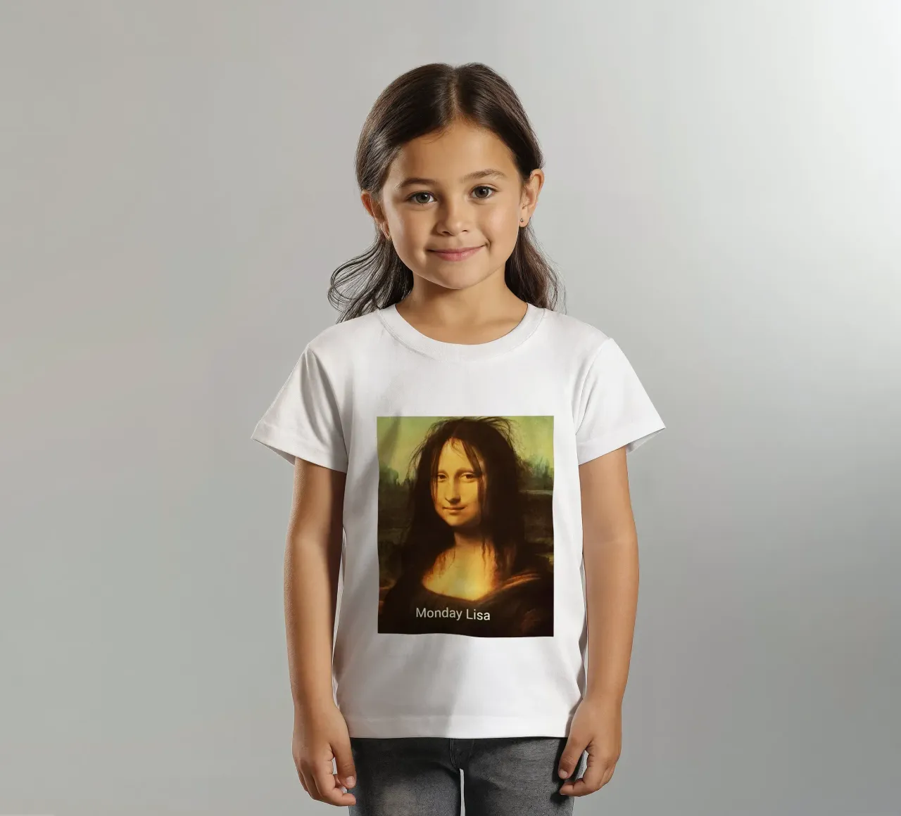 Monday Mood design monday lisa funny Design kids t-shirt by theganduls