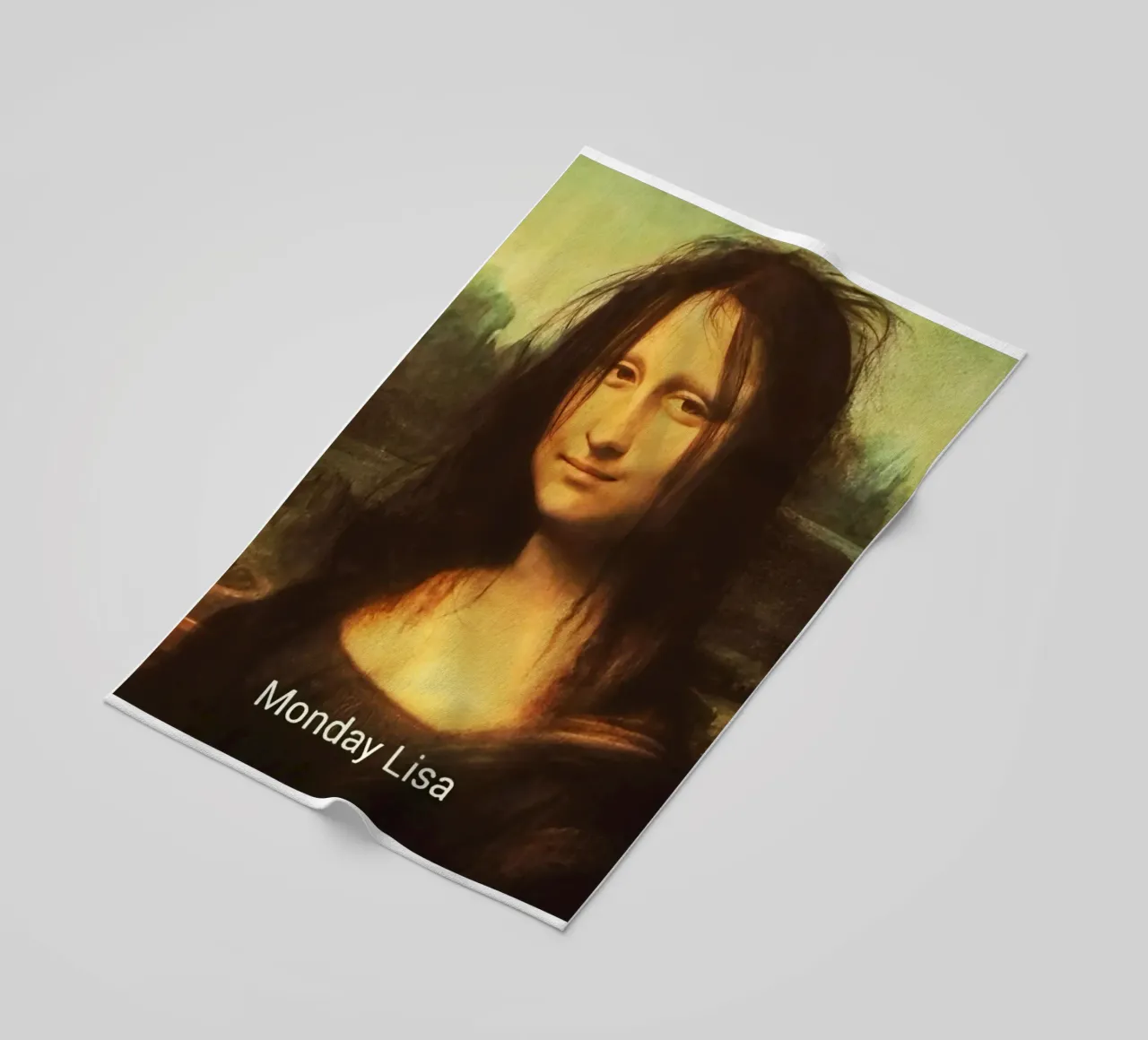 Lunedì Mood design lunedì lisa divertente Design telo mare da theganduls