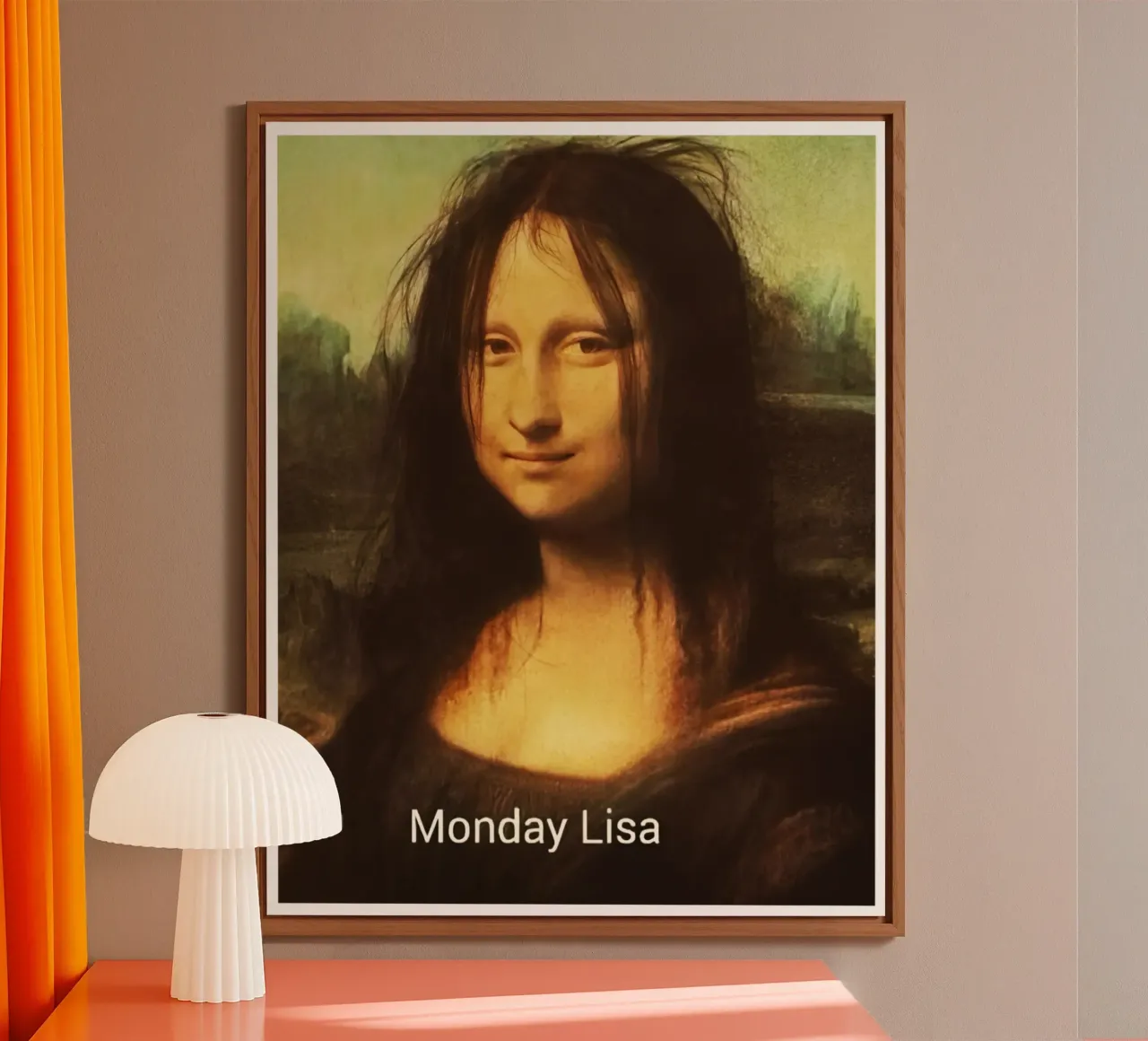 Lunedì Mood design lunedì lisa divertente Design alluminio dibond da theganduls