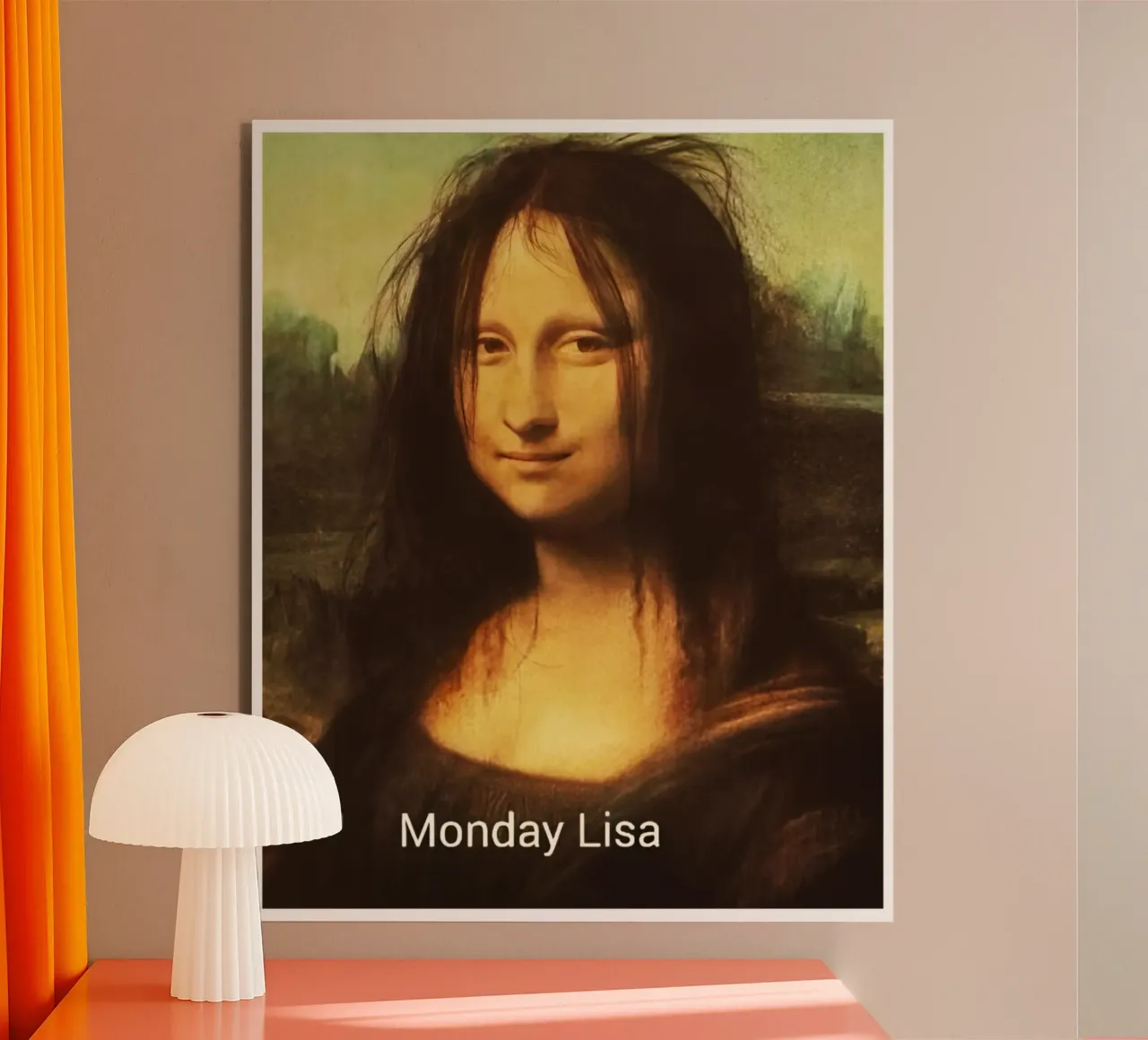 Lunedì Mood design lunedì lisa divertente Design alluminio dibond da theganduls