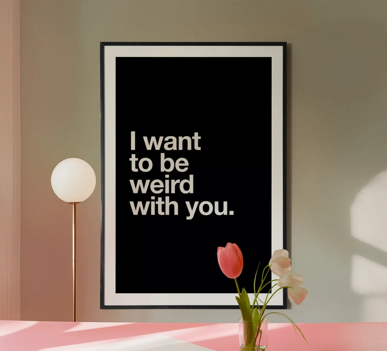 Weird With You carta hahnemühle da Mottos by Sinan Saydik