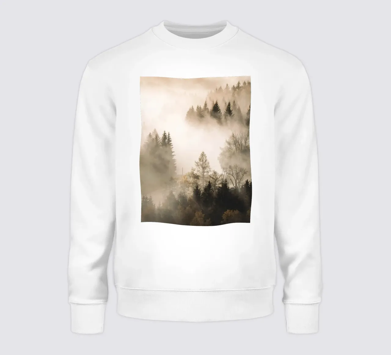 Cloud forest in autumn - Mystical forest atmosphere sweatshirt by Whole©