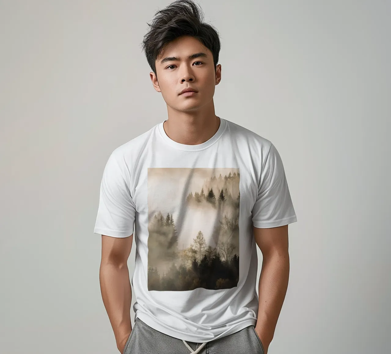 Foresta di nuvole in autunno - Atmosfera mistica della foresta t-shirt da Whole©