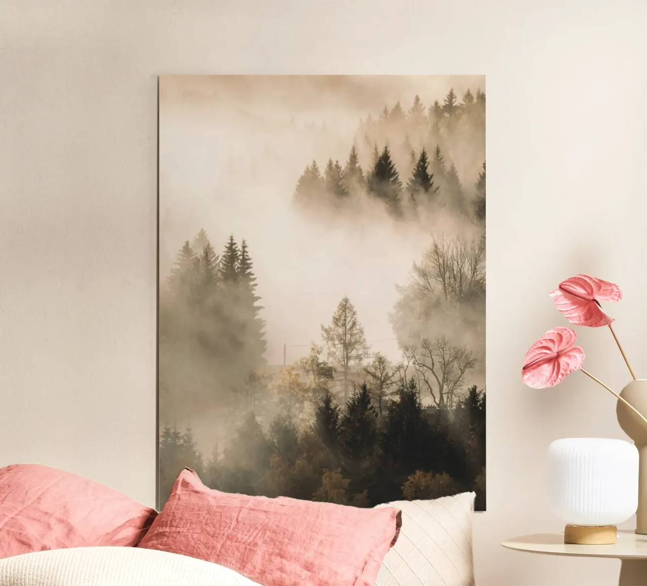 Foresta di nuvole in autunno - Atmosfera mistica della foresta poster da Whole©