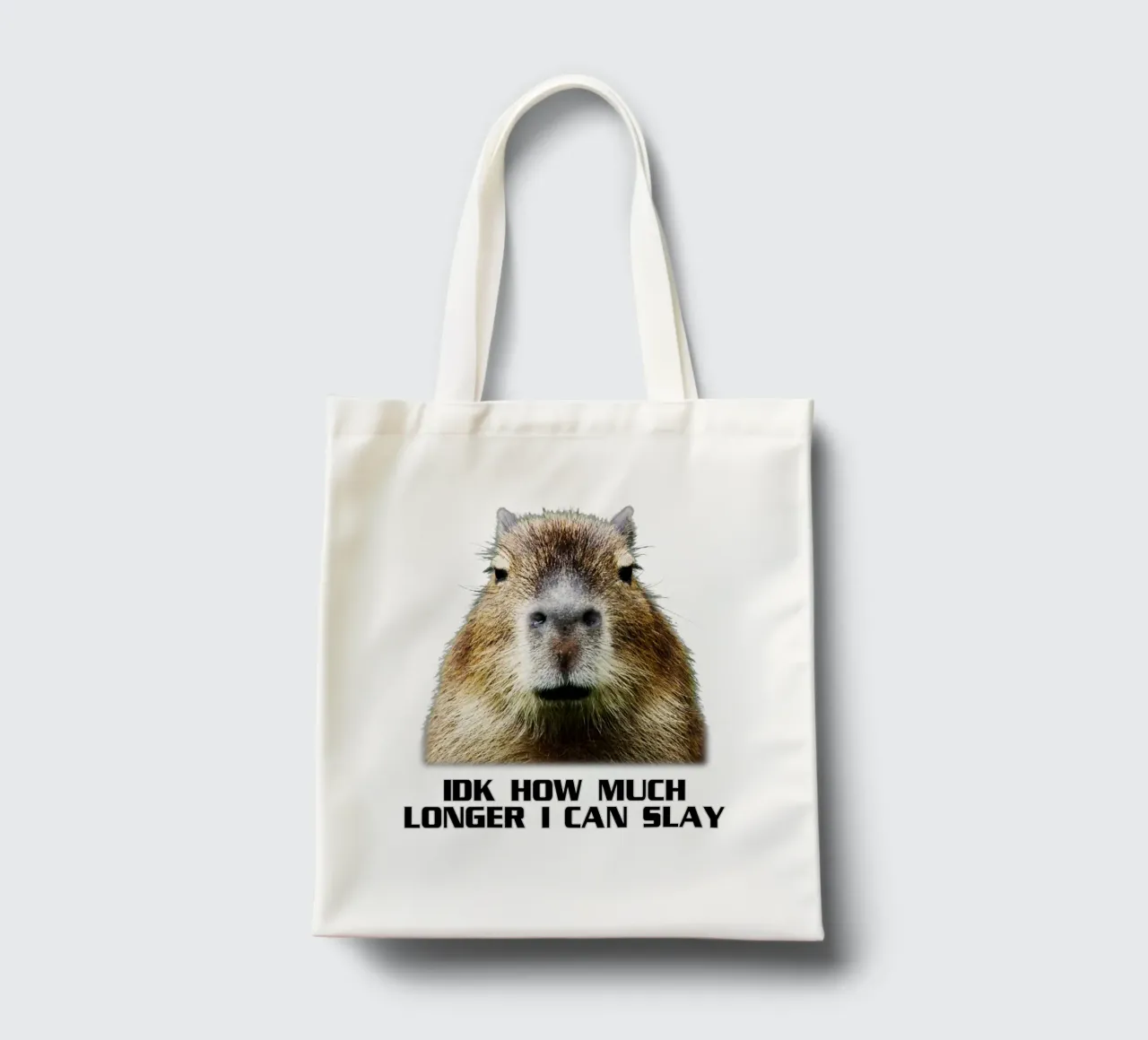 Non so per quanto tempo ancora potrò uccidere i capibara Sarcastico divertente borsa in juta da theganduls