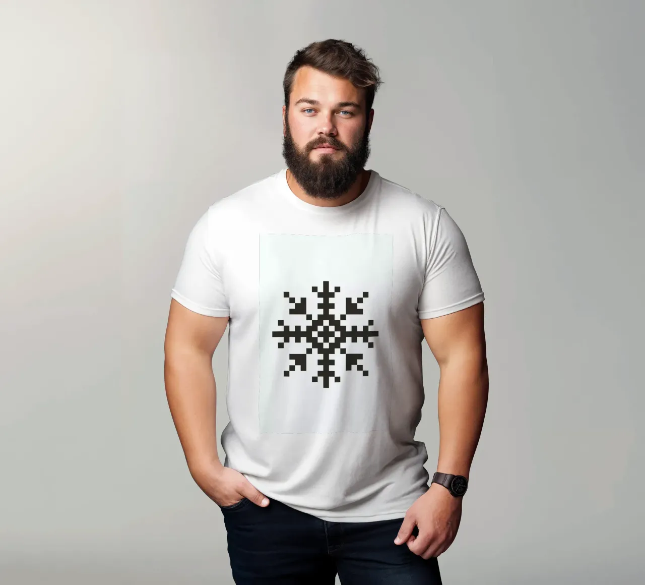 Black Snowflake 3 t-shirt da Studio One