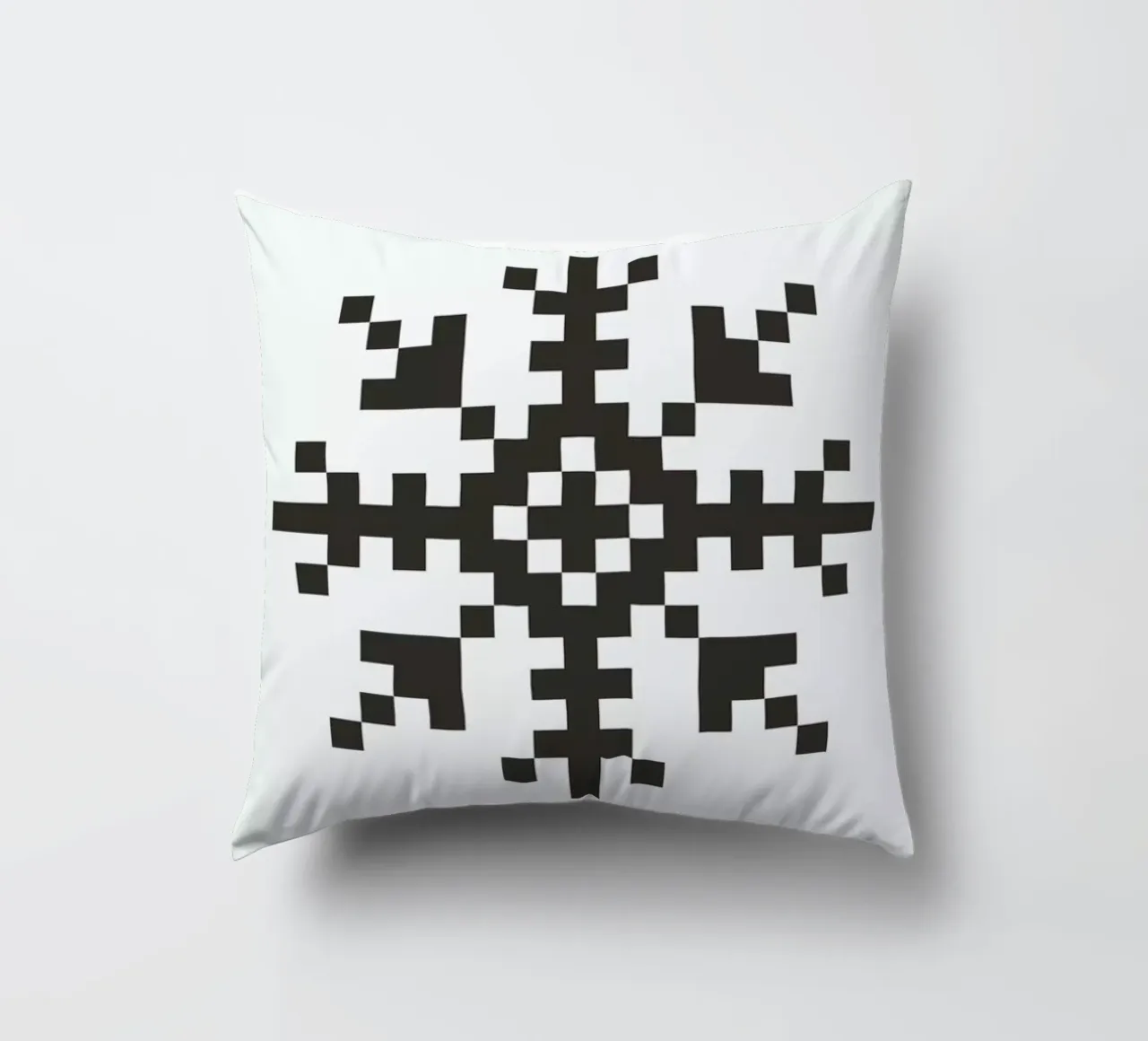 Black Snowflake 3 cuscino da Studio One