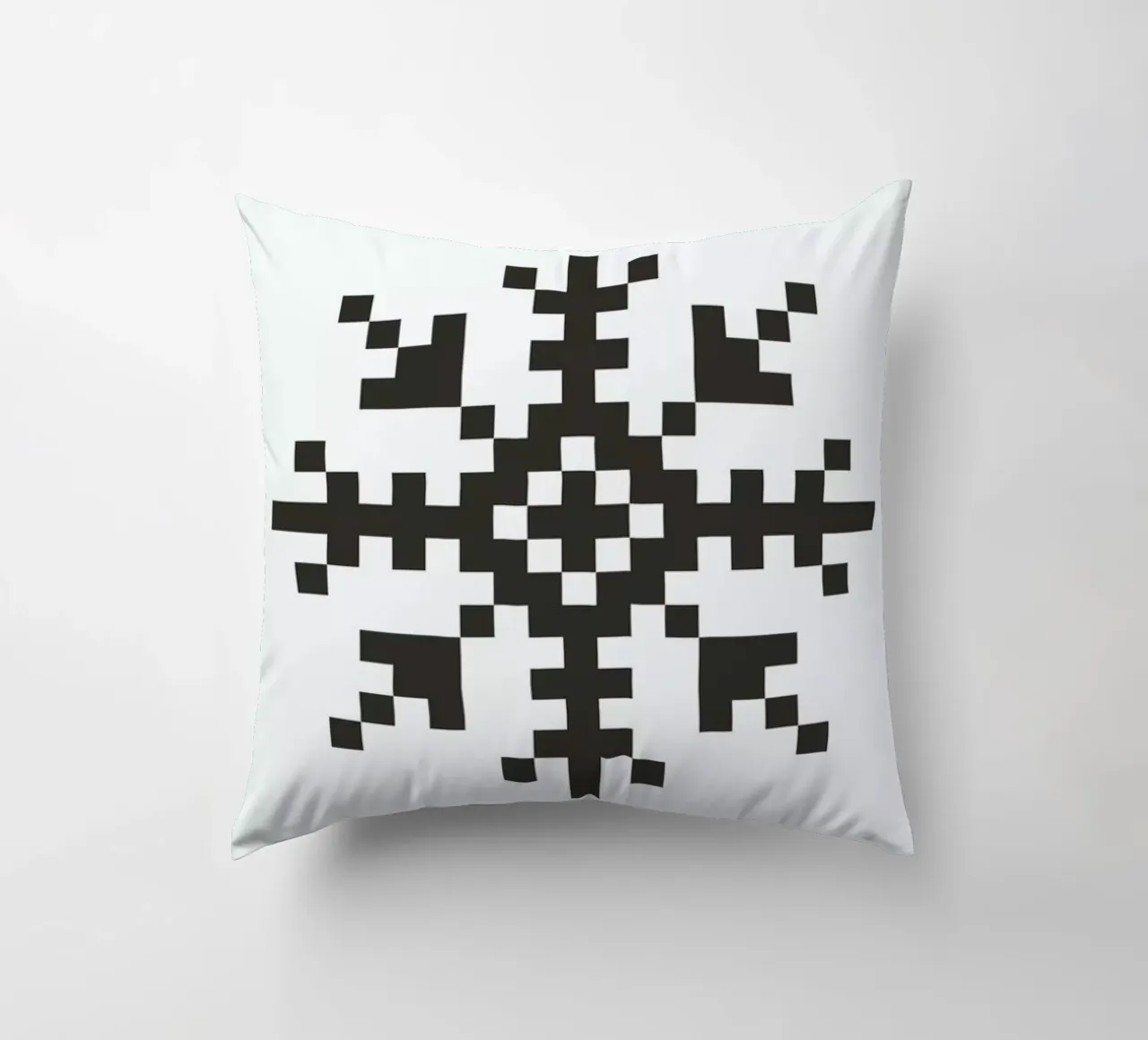 Black Snowflake 3 cuscino da Studio One