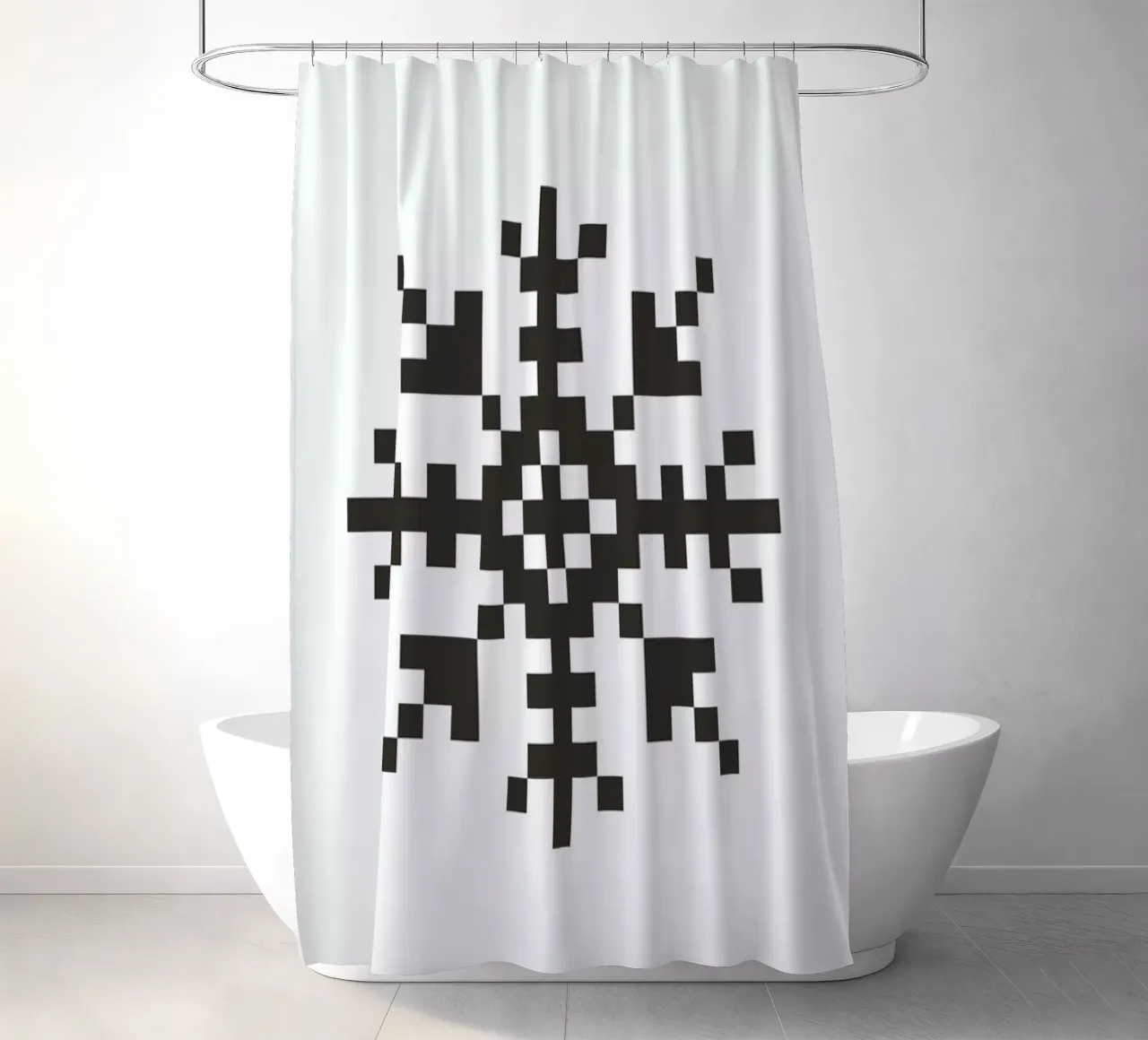 Black Snowflake 3 tenda da doccia da Studio One