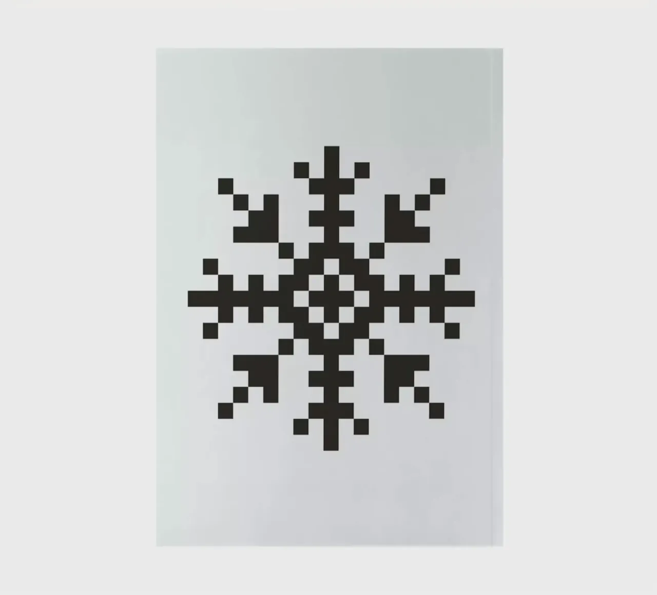 Black Snowflake 3 notebook by Studio One