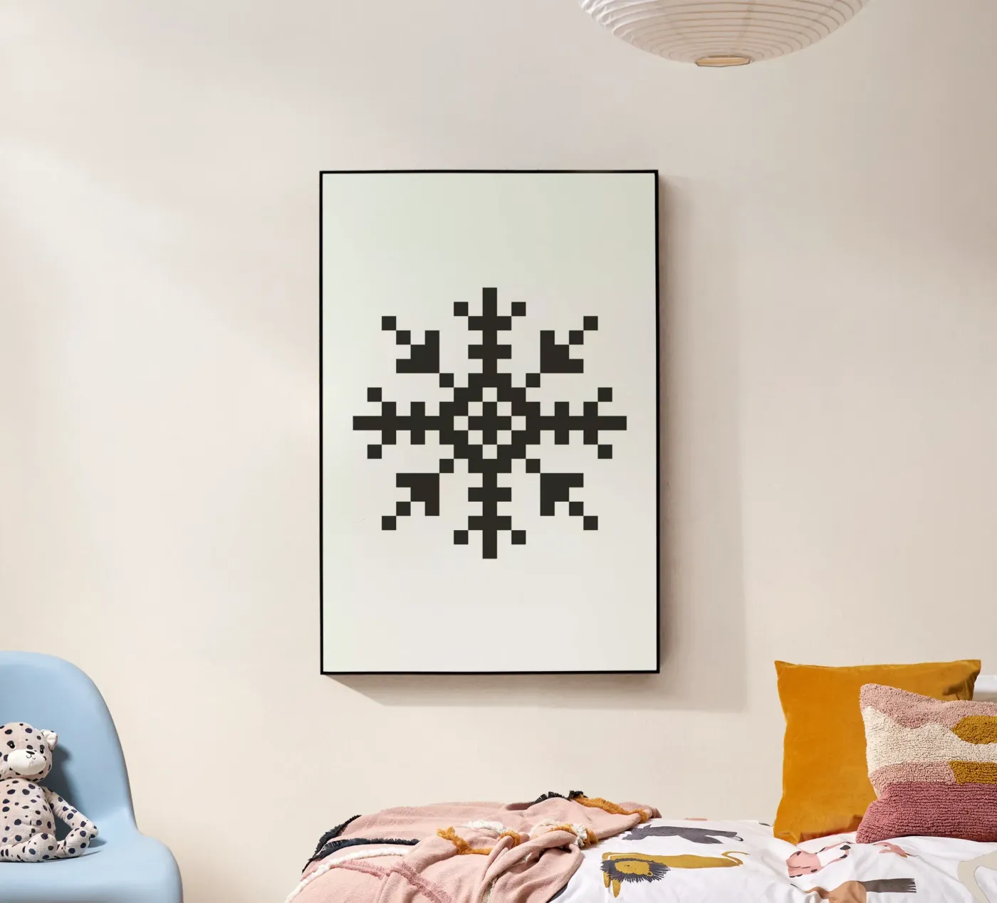 Black Snowflake 3 acrylic glass by Studio One