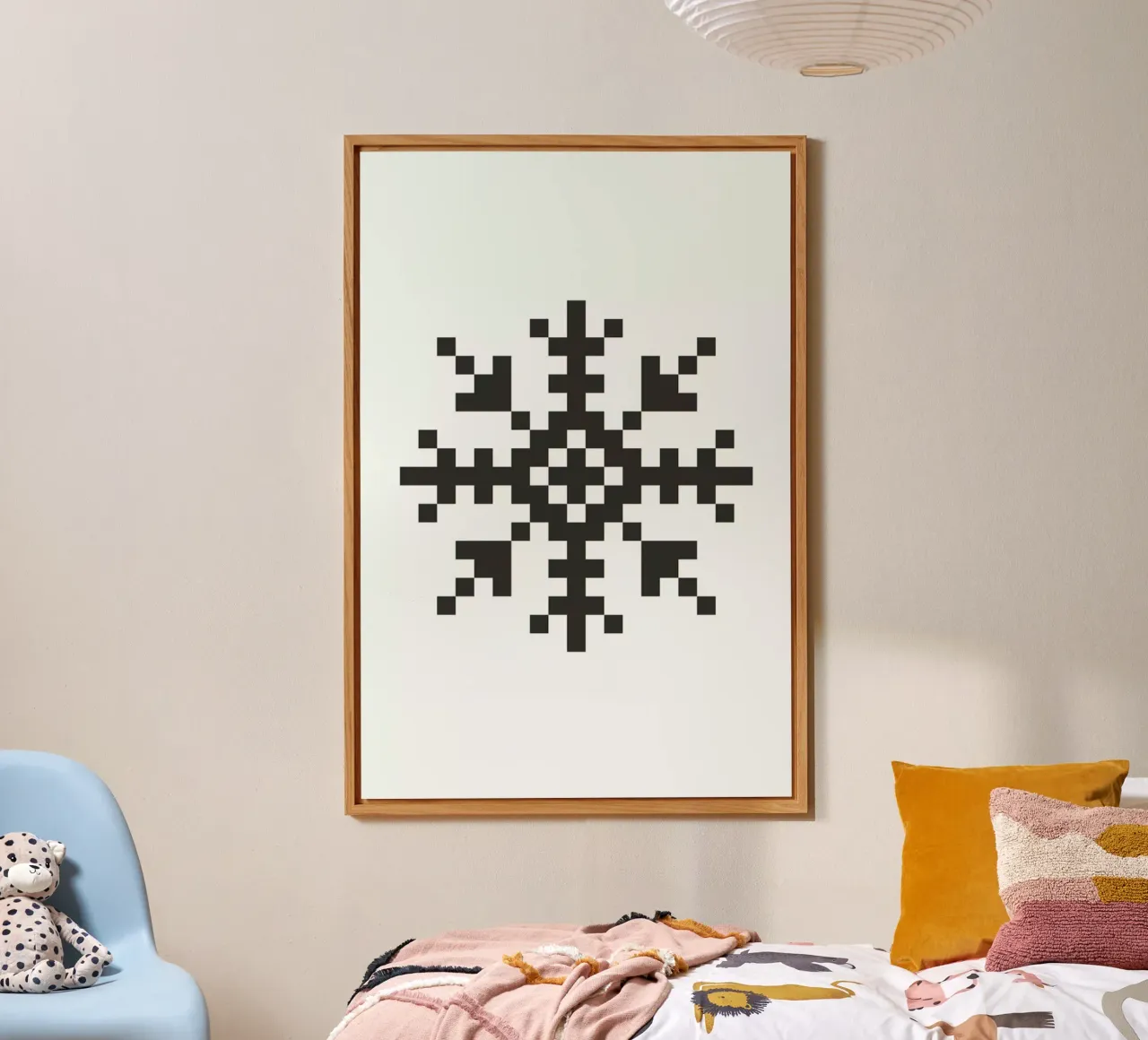 Black Snowflake 3 alluminio dibond da Studio One