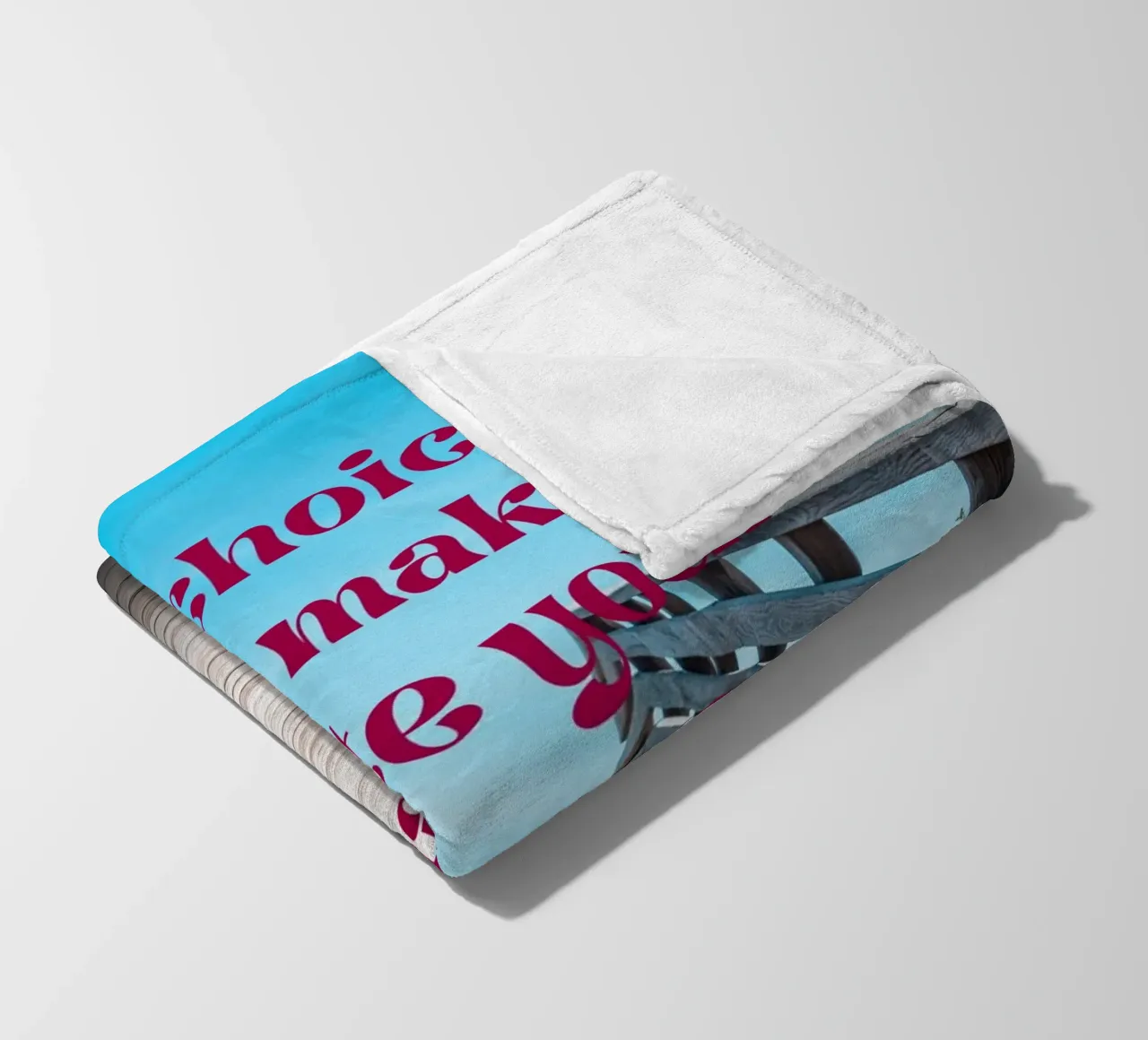 The Choices You Make Create Your Future-inspirational fleece blanket by inspirational quote
