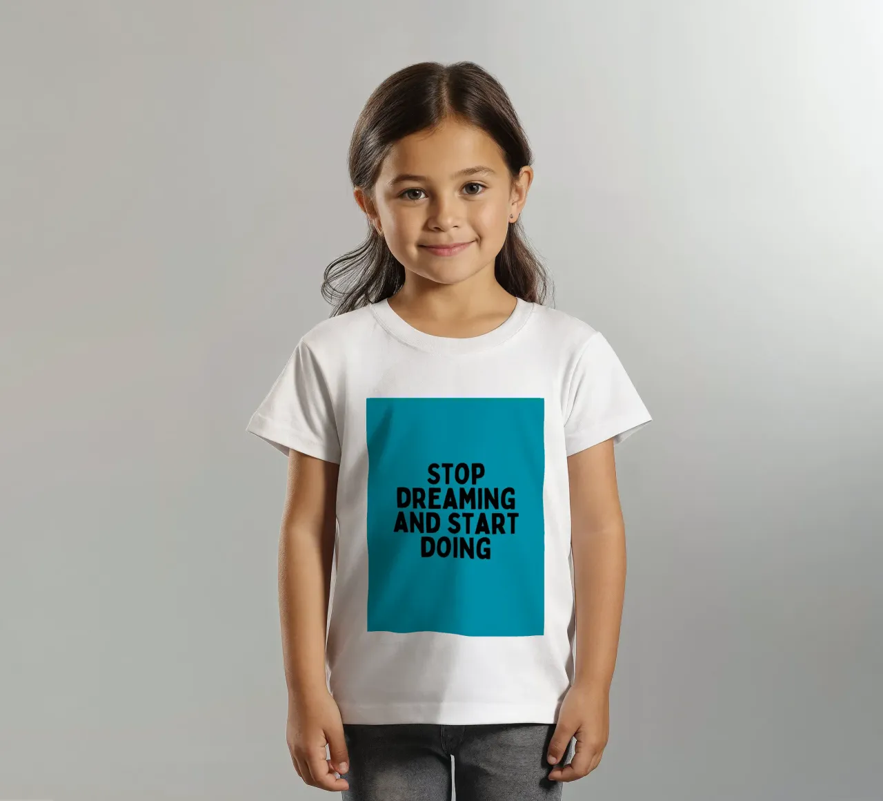 Stop Dreaming and Start Doing – Motivational Quote Art kids t-shirt by inspirational quote