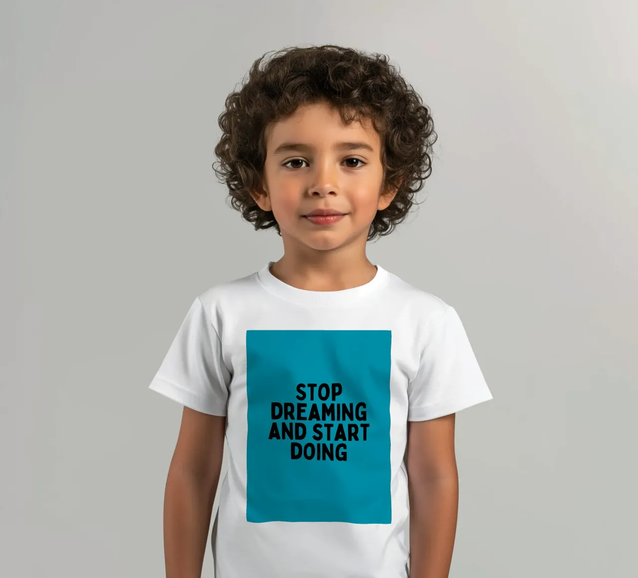 Stop Dreaming and Start Doing – Motivational Quote Art kids t-shirt by inspirational quote