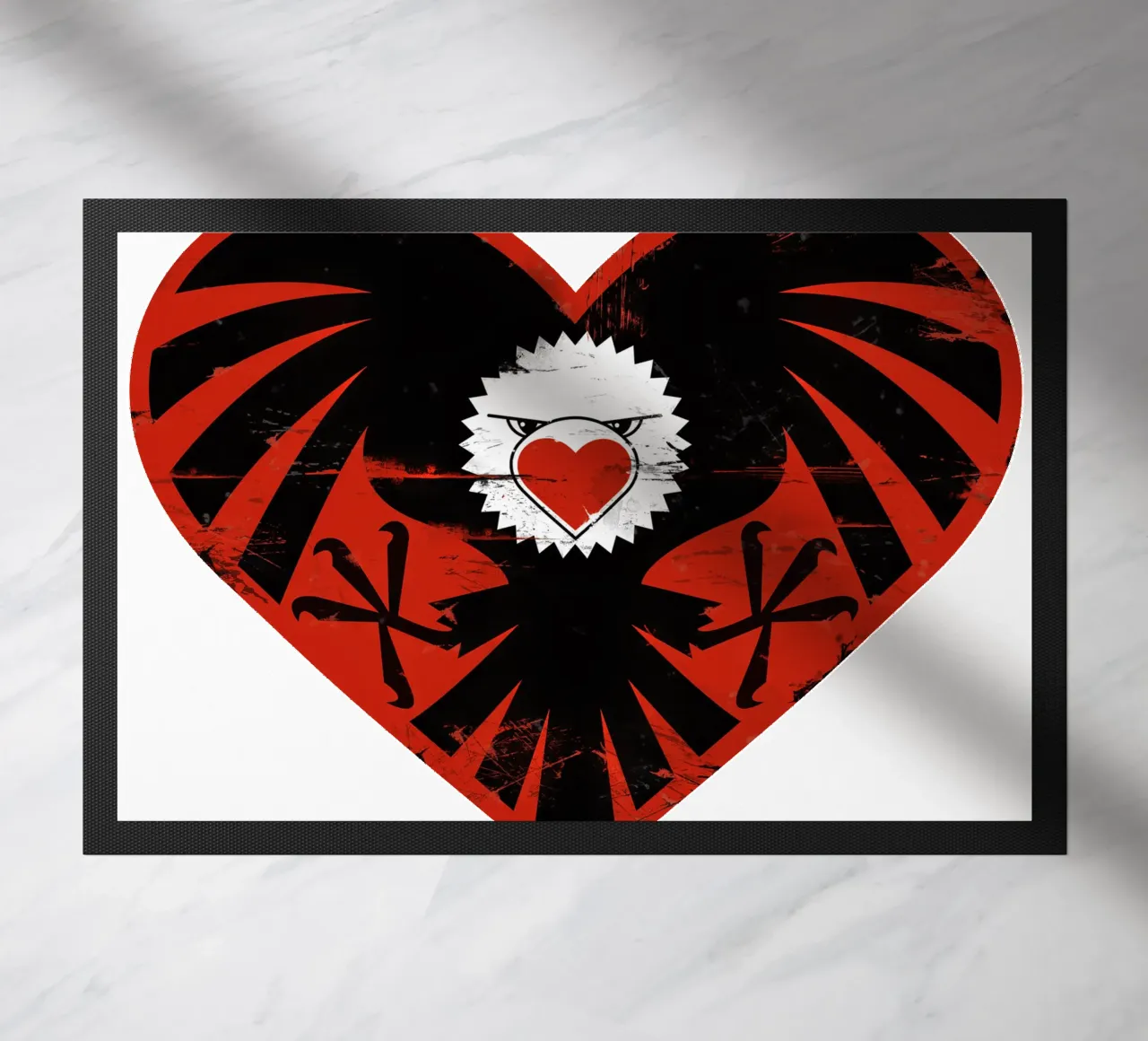 Heart Attack doormat by Thomas Fuchs