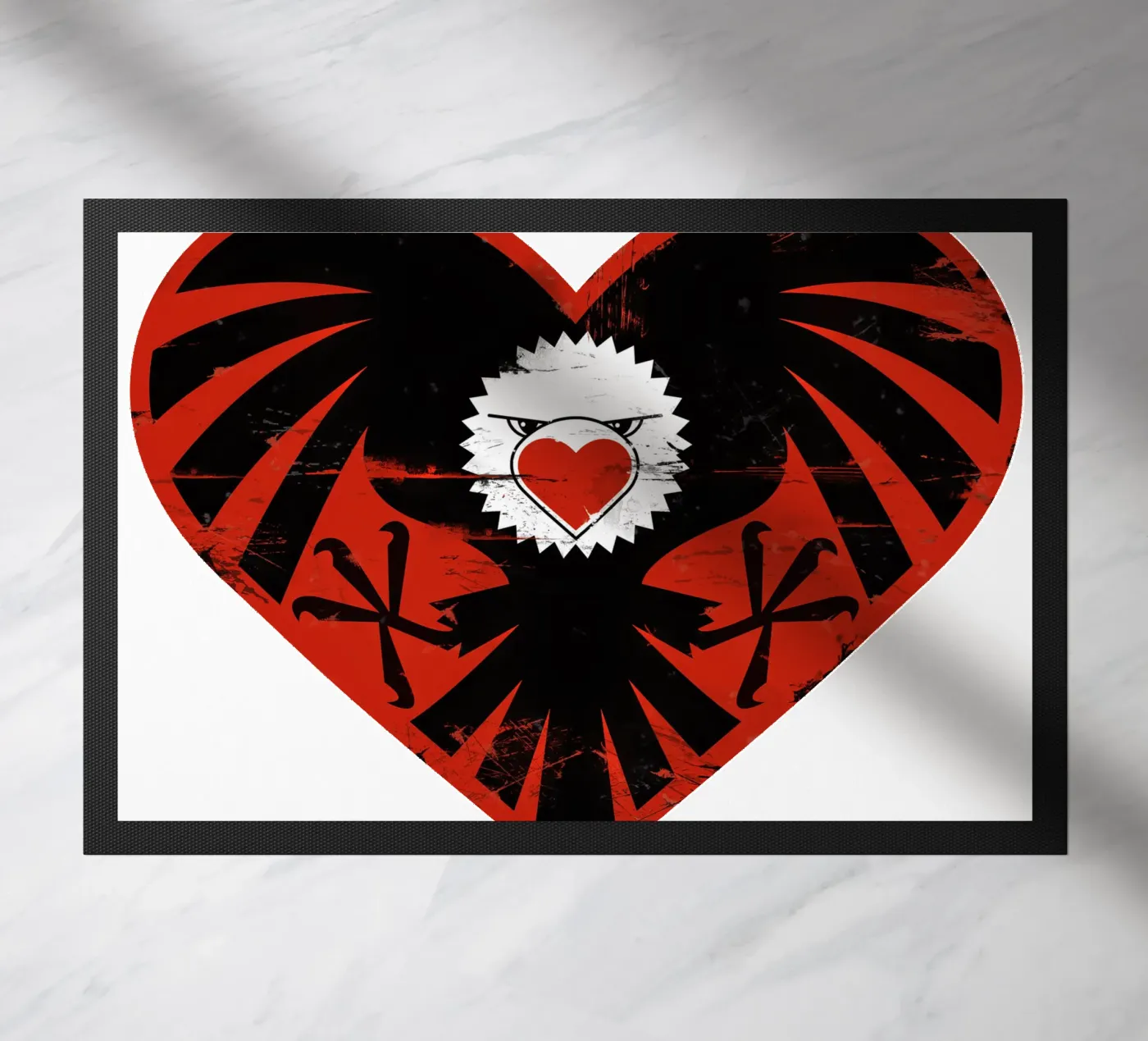 Hartaanval deurmat van Thomas Fuchs